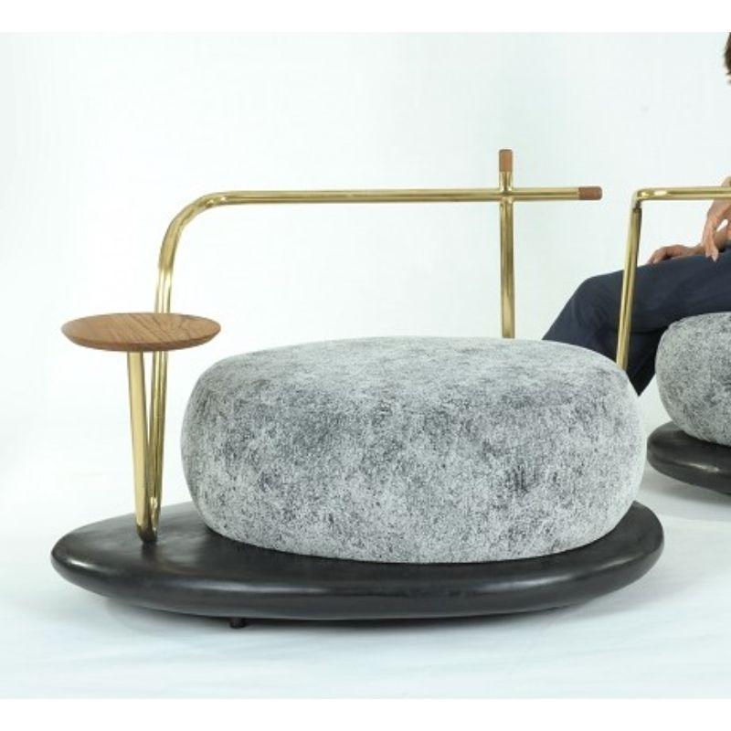 Contemporary Zen Stone 'A', Sitting by Masaya