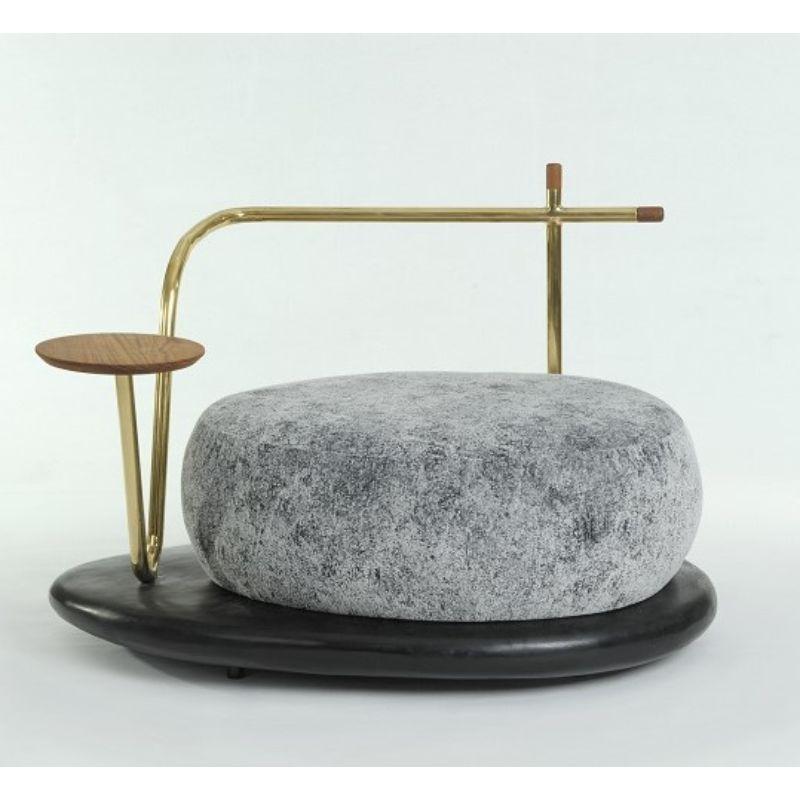 Brass Zen Stone 'A', Sitting by Masaya For Sale