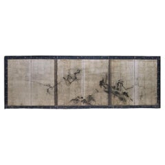 Zen-style Silver-leafed Screen
