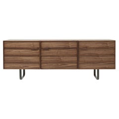 Zen Walnut Sideboard with Glass Shelves #2