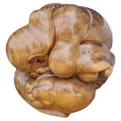 Figura Masculina Zen Tallada en Madera
