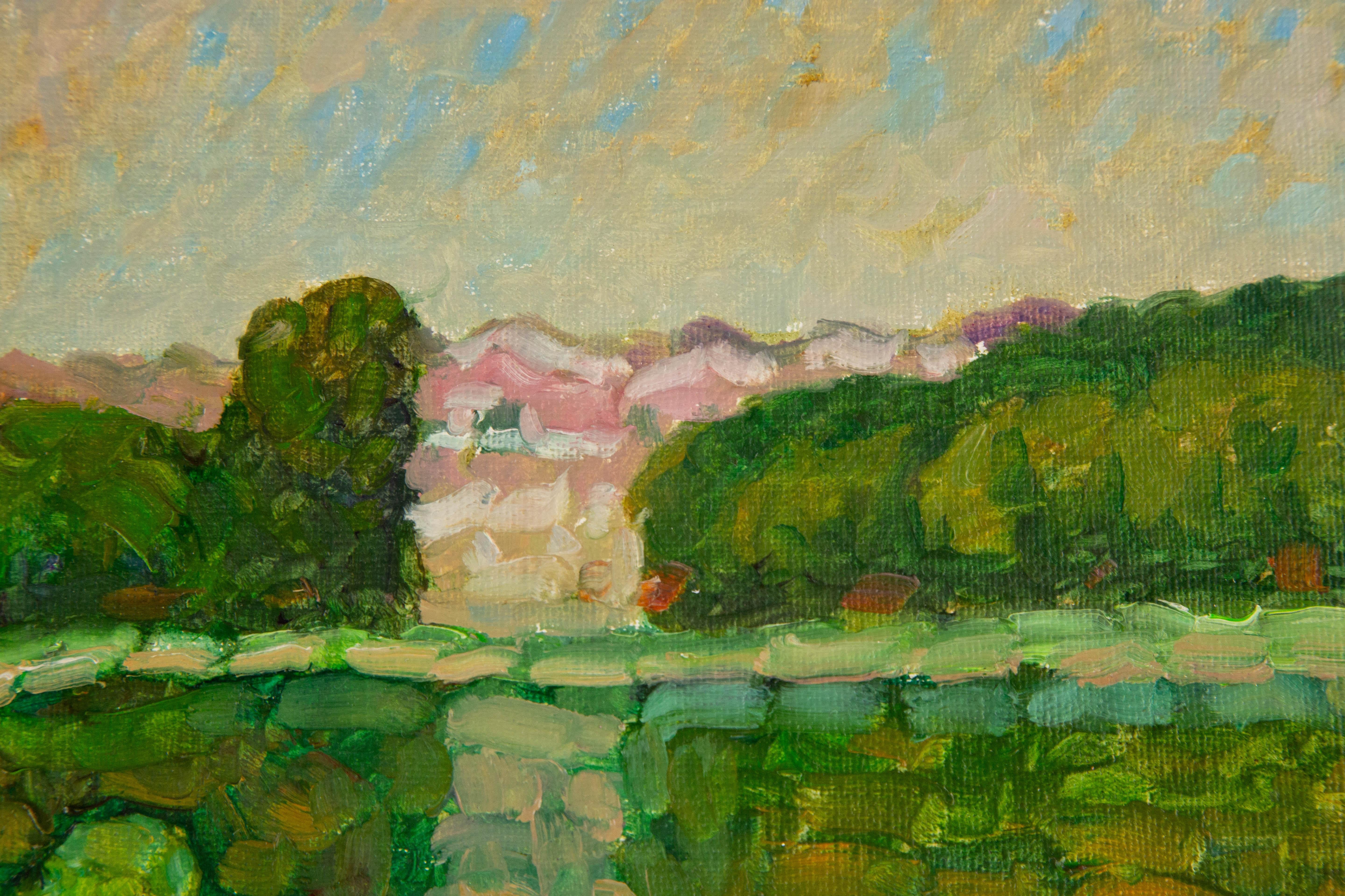 ZengXu Zhao Impressionist Original Oil On Canvas 