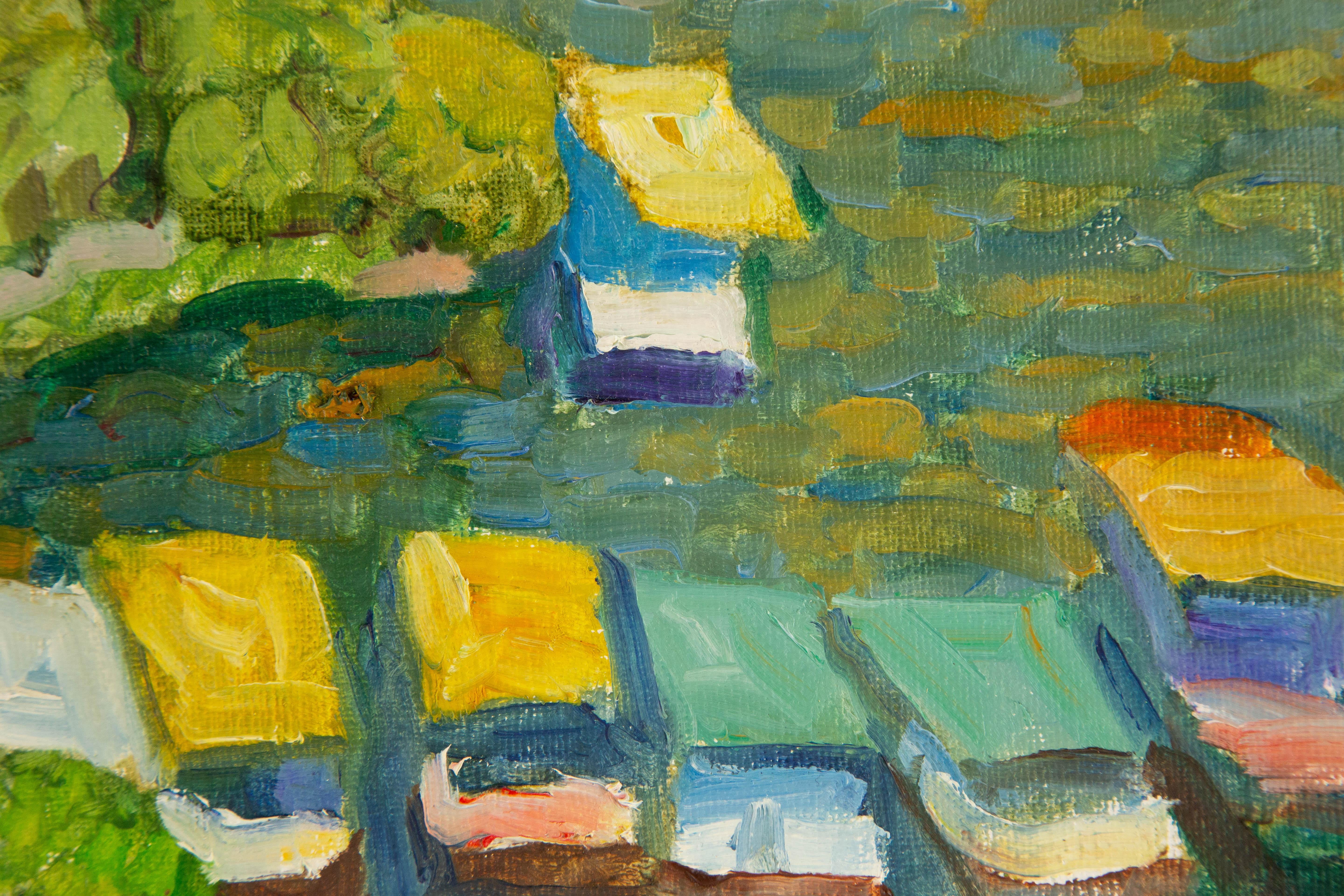ZengXu Zhao Impressionist Original Oil On Canvas 