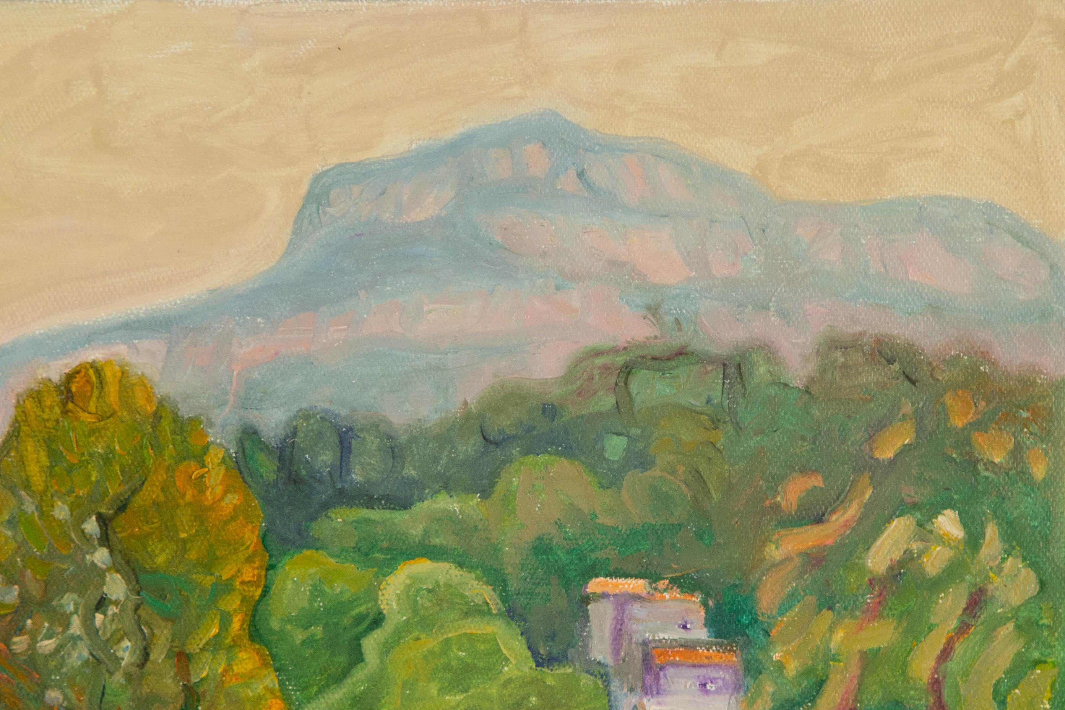  Title: Front Door River
 Medium: Oil on canvas
 Size: 19.75 x 23.75 inches
 Frame: Framing options available!
 Condition: The painting appears to be in excellent condition.
 Note: This painting is unstretched, shipped rolled unless