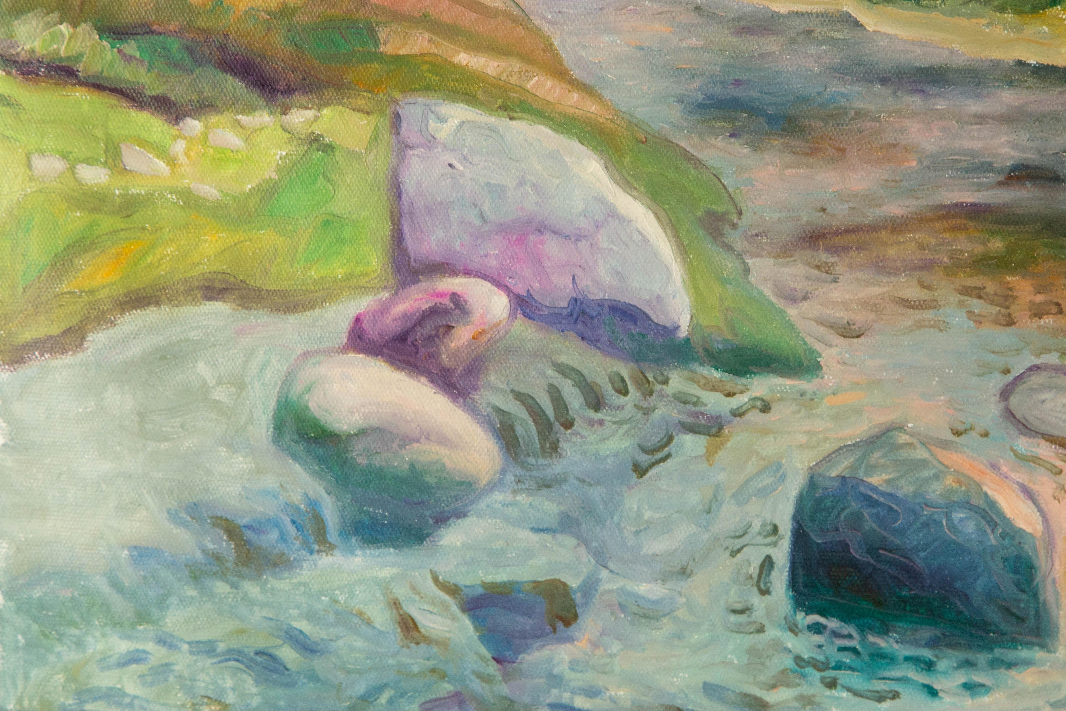 Zengxu Zhao Landscape Original Oil On Canvas 