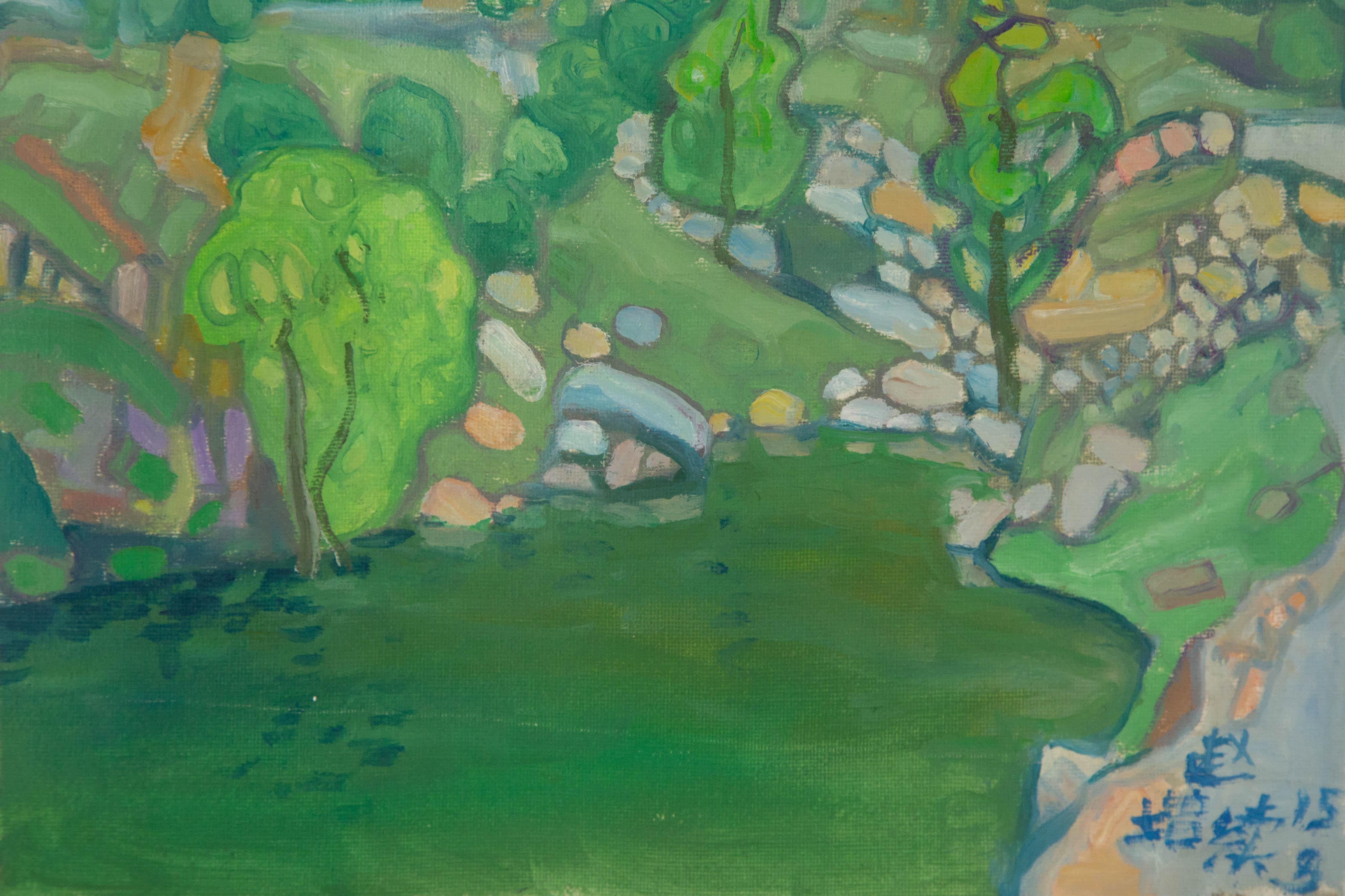 Zengxu Zhao Landscape Original Oil On Canvas 