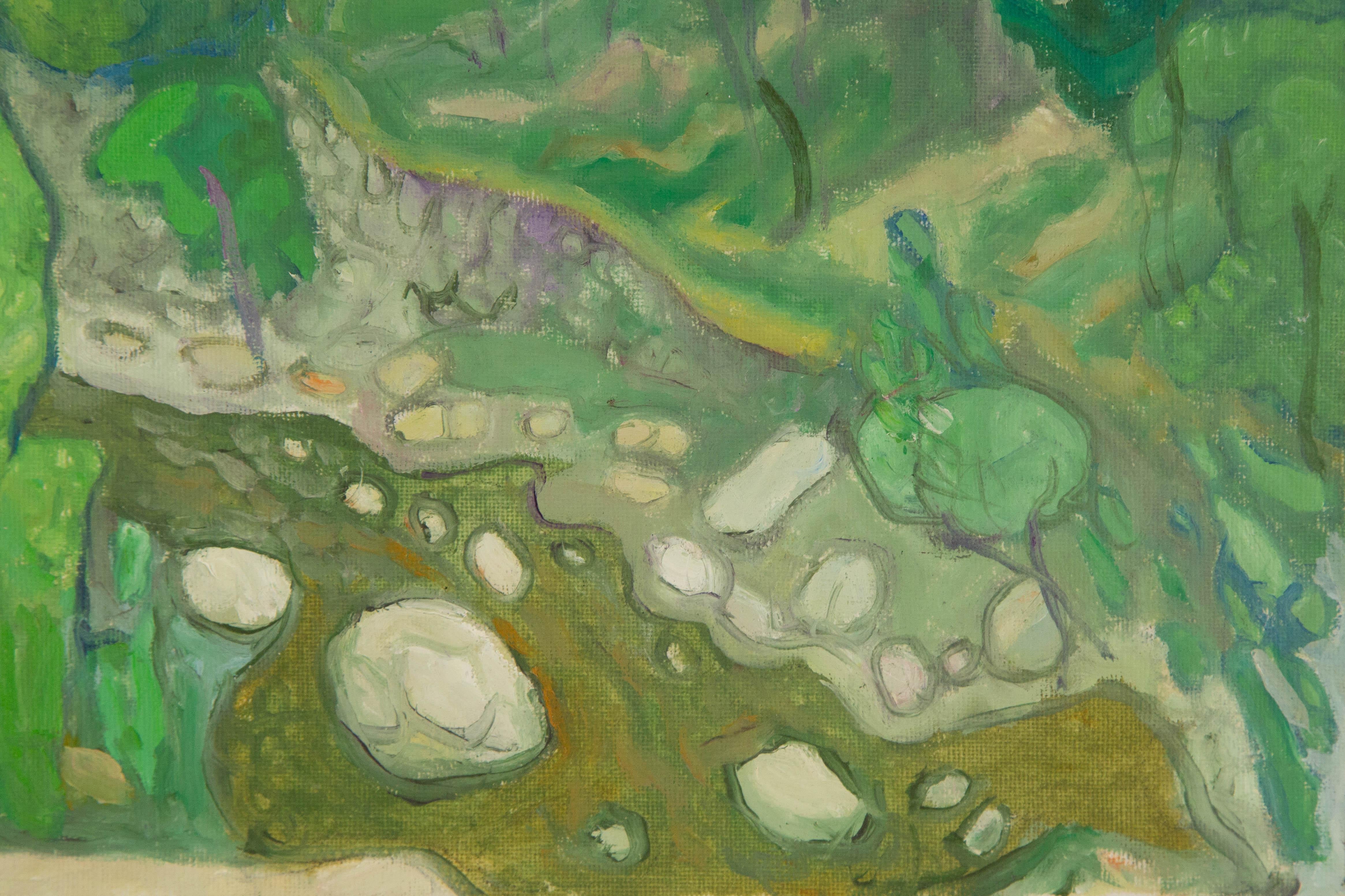 Zengxu Zhao Landschaft Original Öl auf Leinwand 