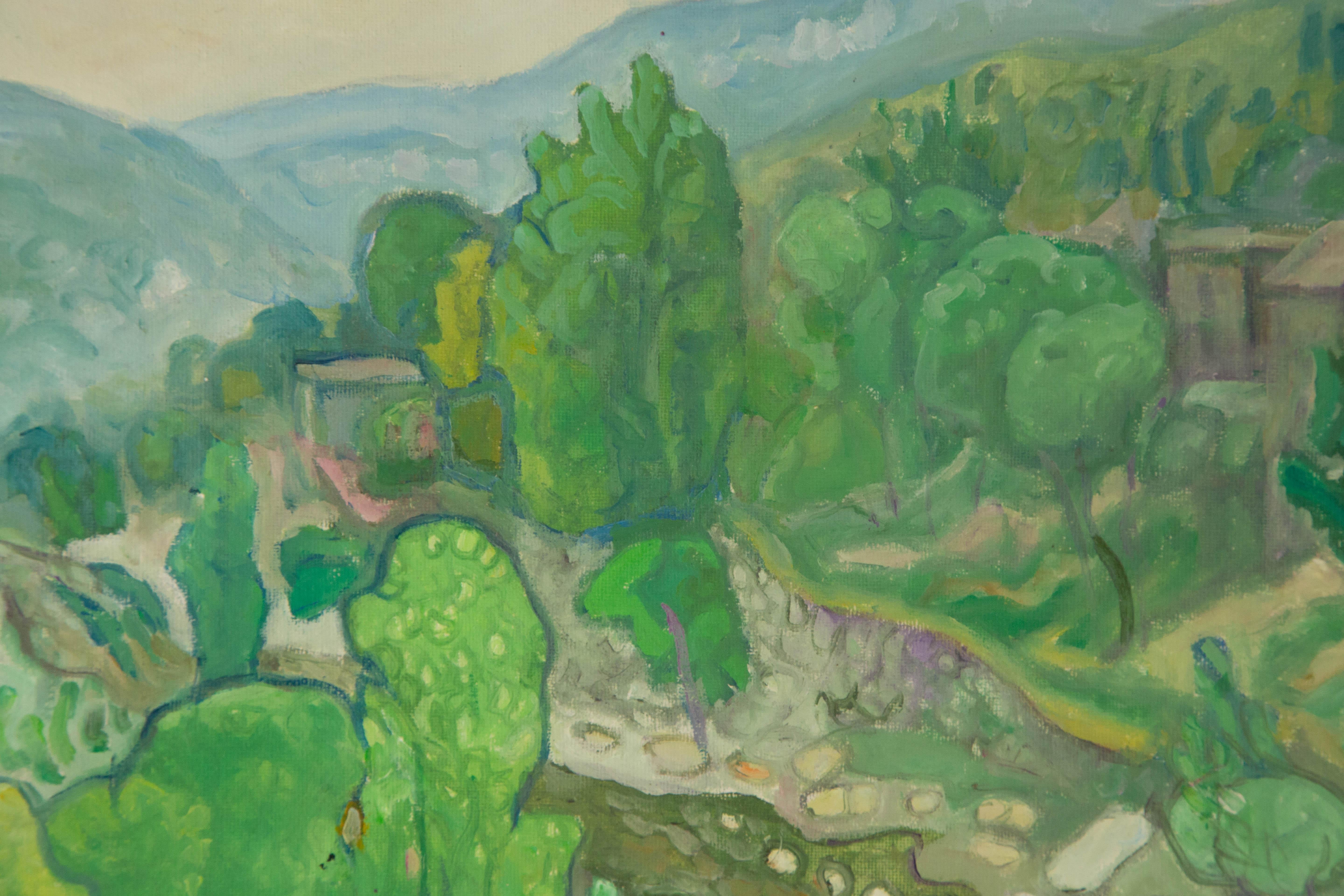 Zengxu Zhao Landschaft Original Öl auf Leinwand 