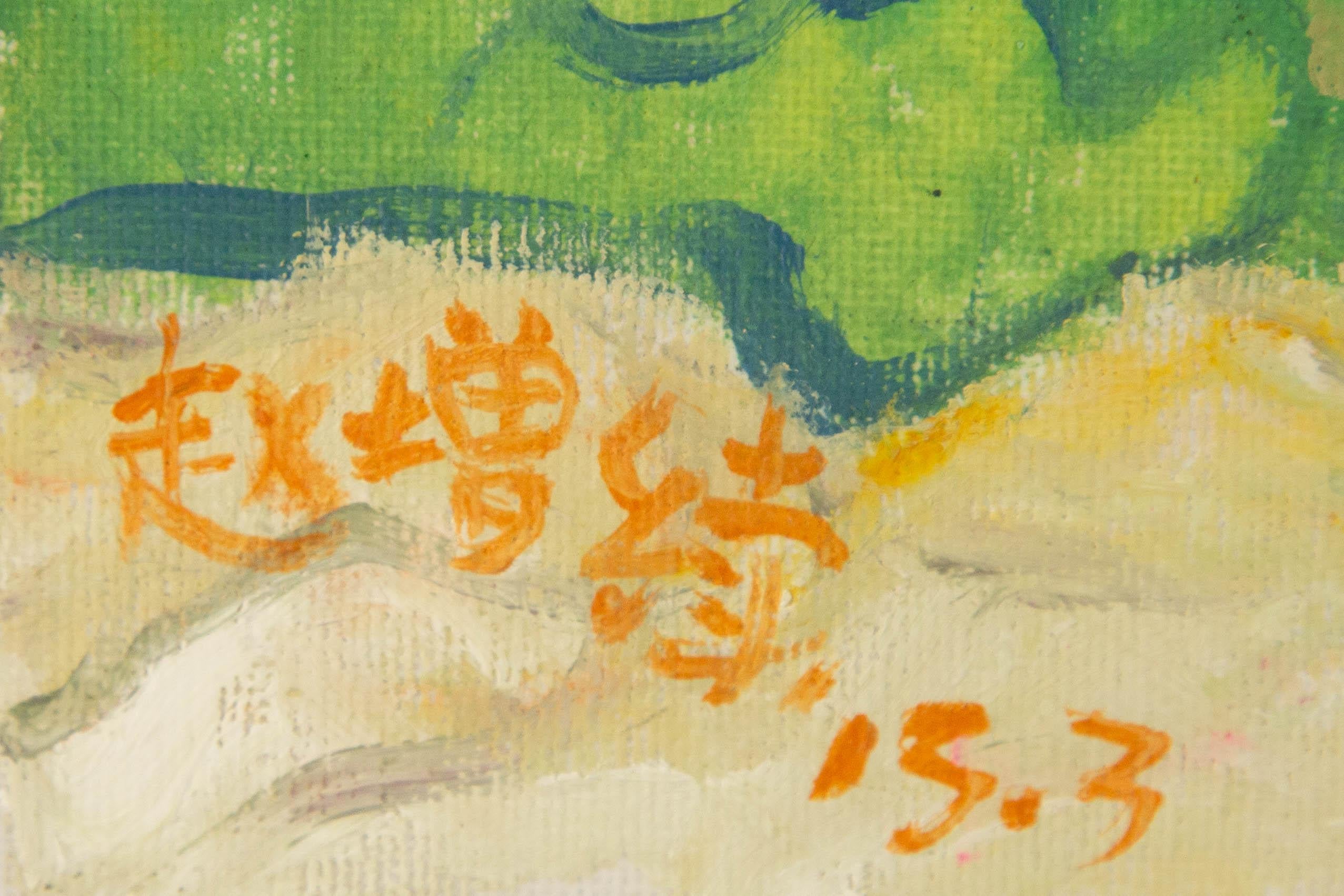 Zengxu Zhao Landschaft Original Öl auf Leinwand 