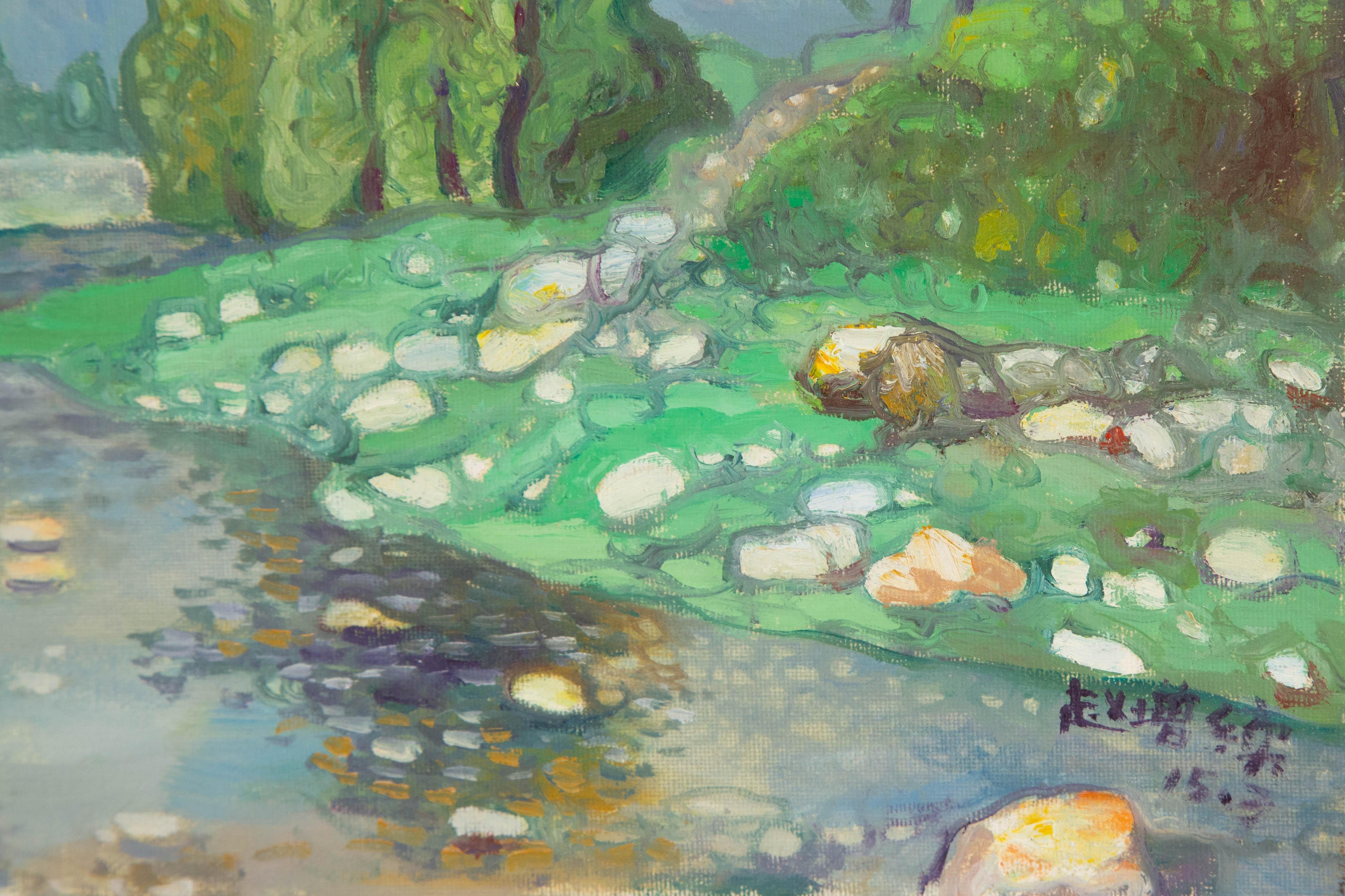 Zengxu Zhao Landscape Original Oil On Canvas 