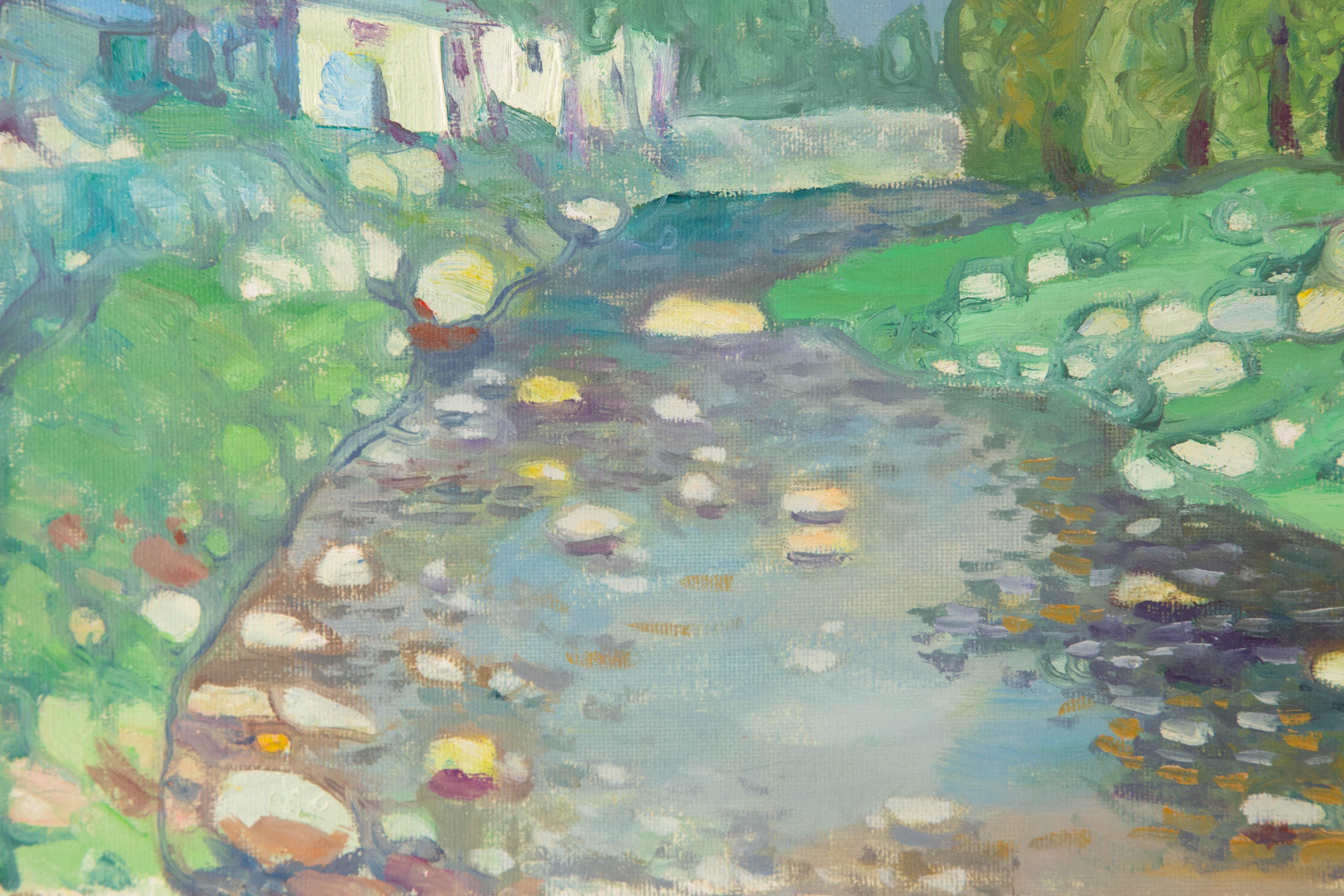 Zengxu Zhao Landscape Original Oil On Canvas 