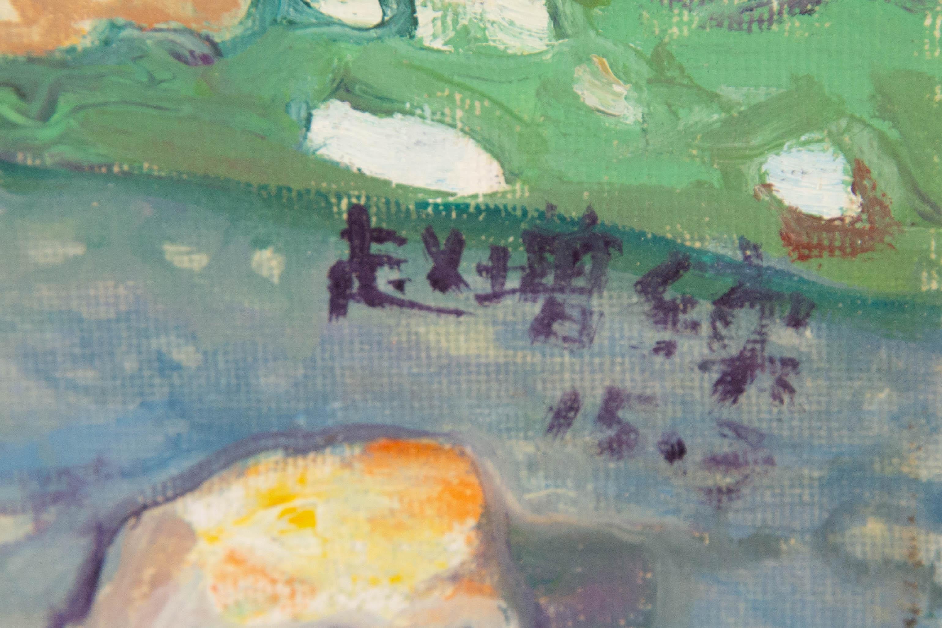 Zengxu Zhao Landscape Original Oil On Canvas 