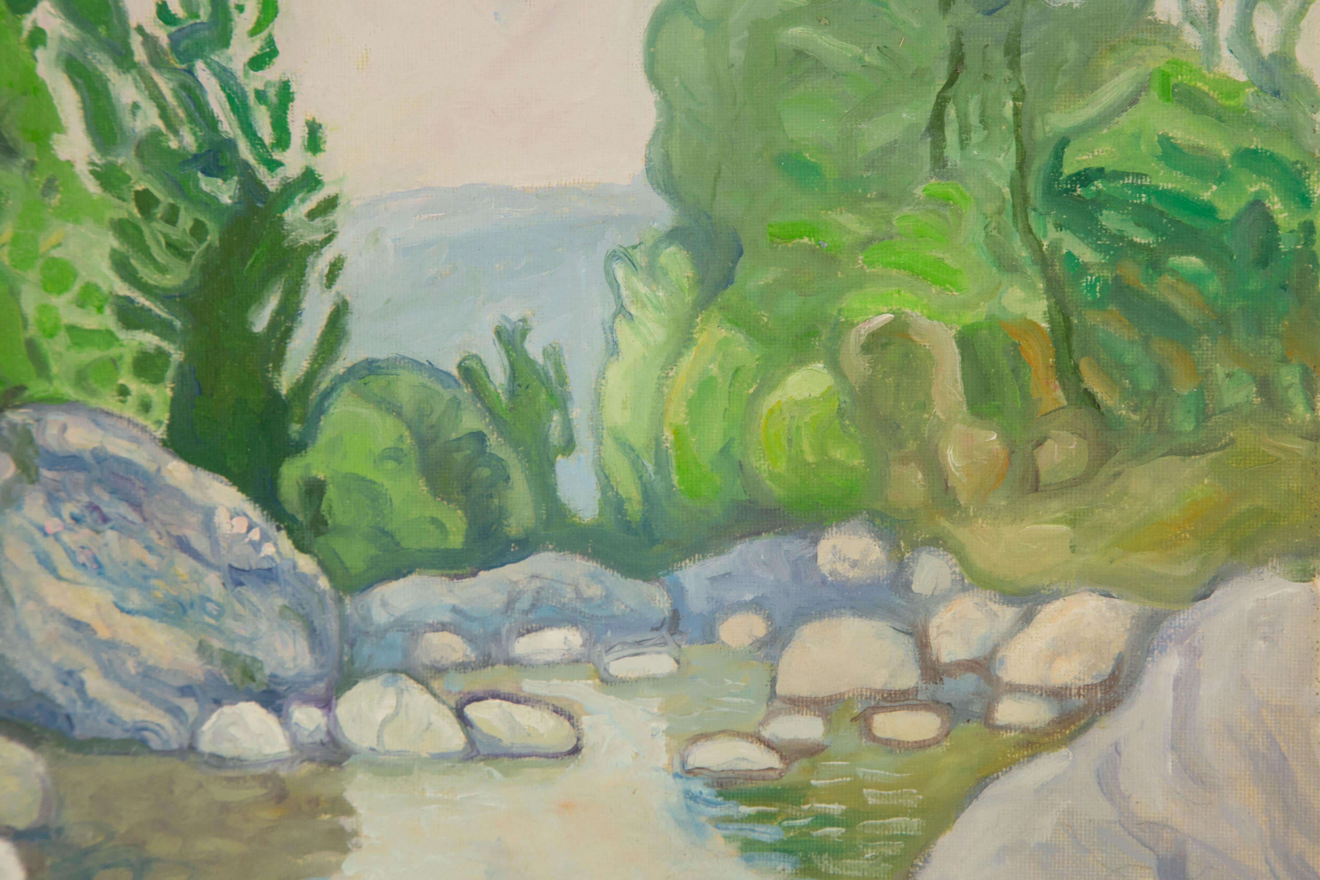 Zengxu Zhao Landscape Original Oil On Canvas 