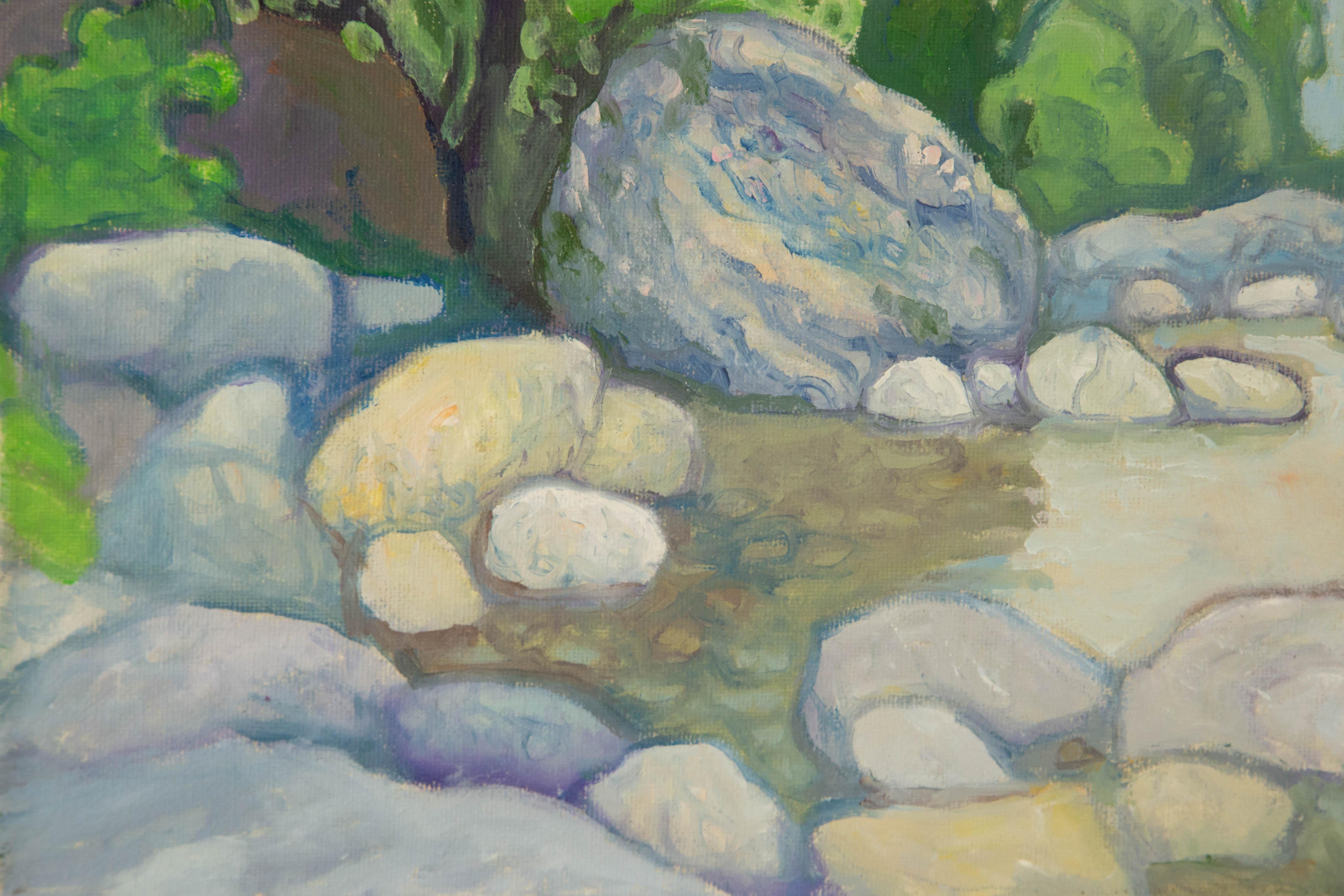 Zengxu Zhao Landscape Original Oil On Canvas 