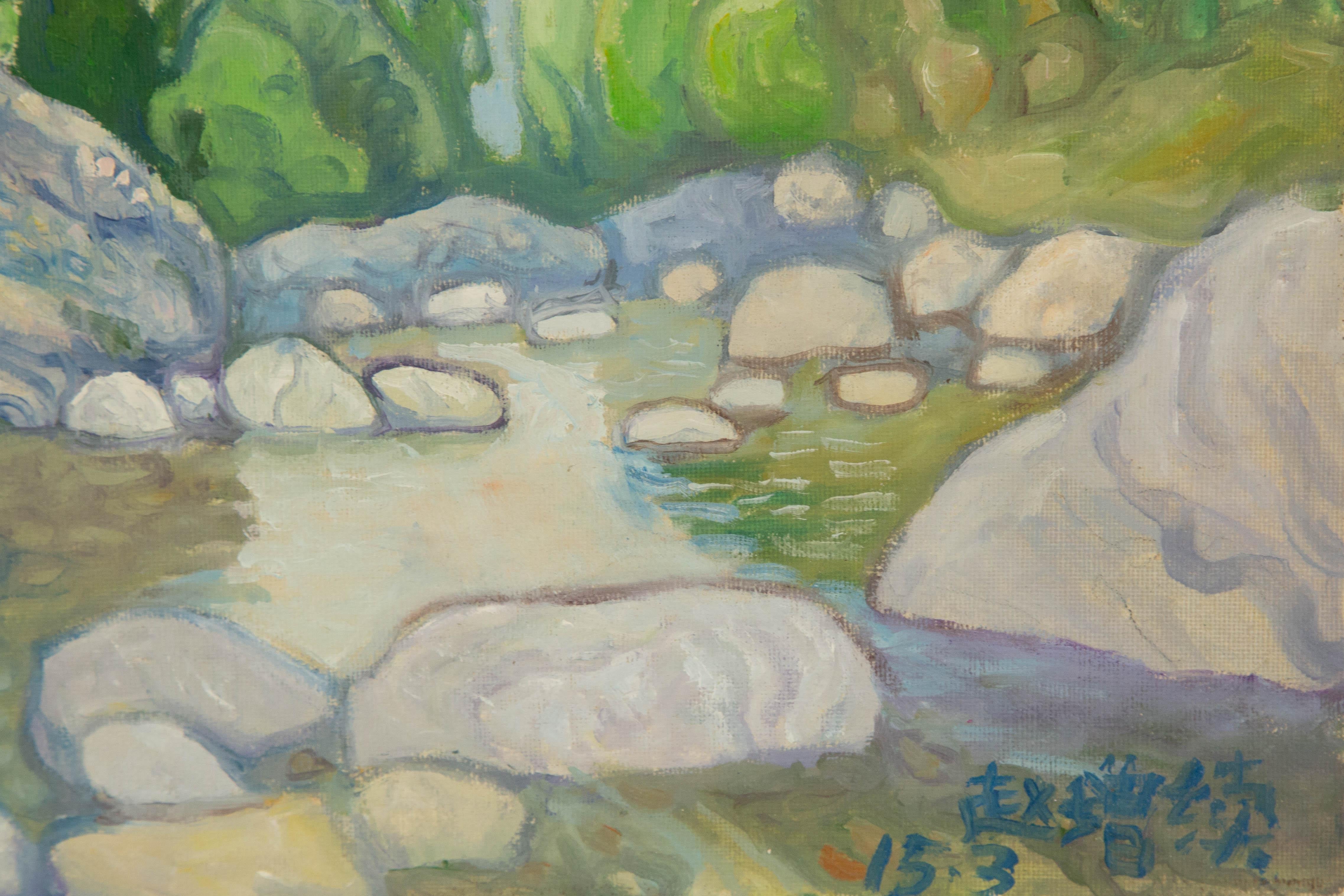 Zengxu Zhao Landscape Original Oil On Canvas 