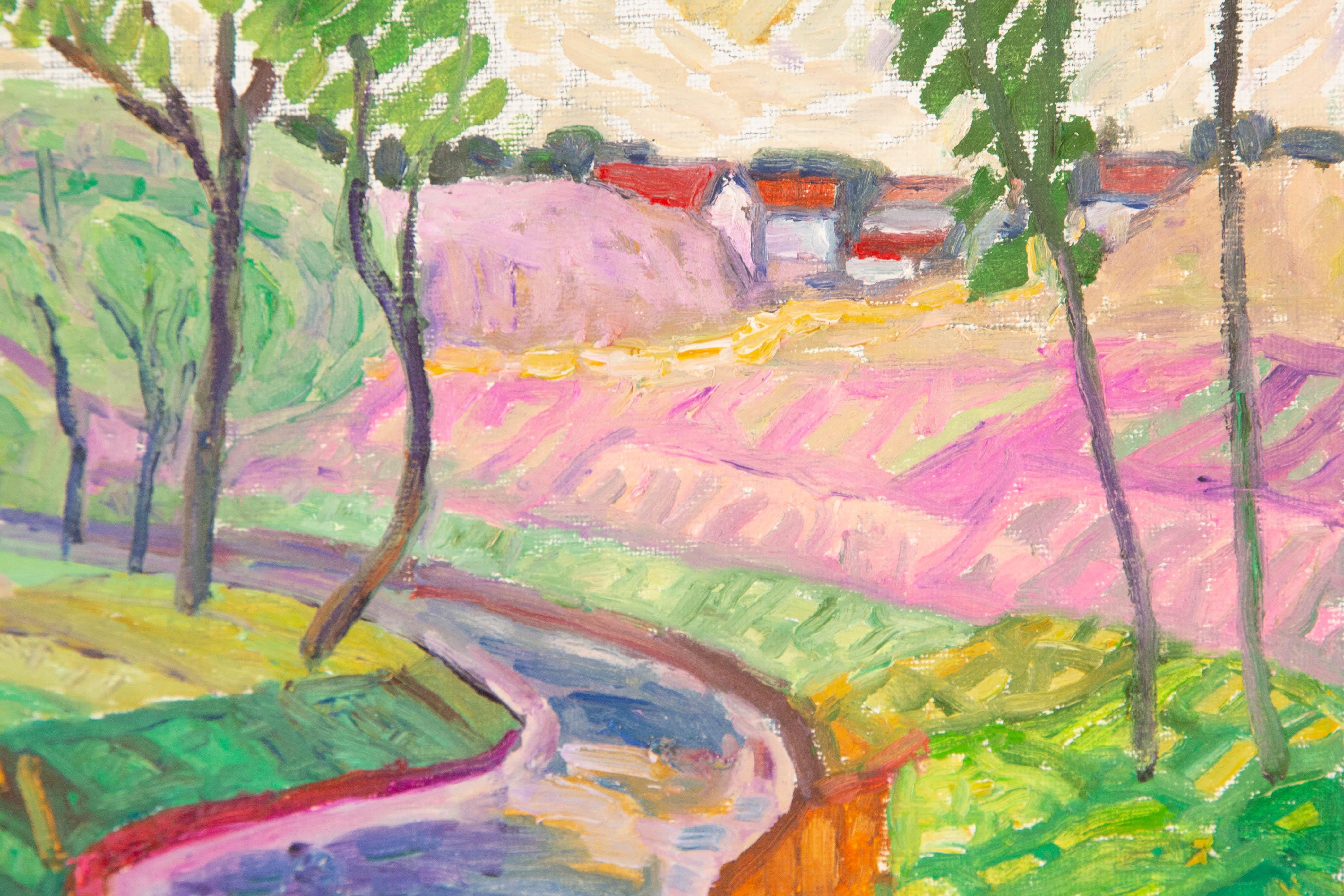 Zengxu Zhao Landschaft Original Öl auf Leinwand 