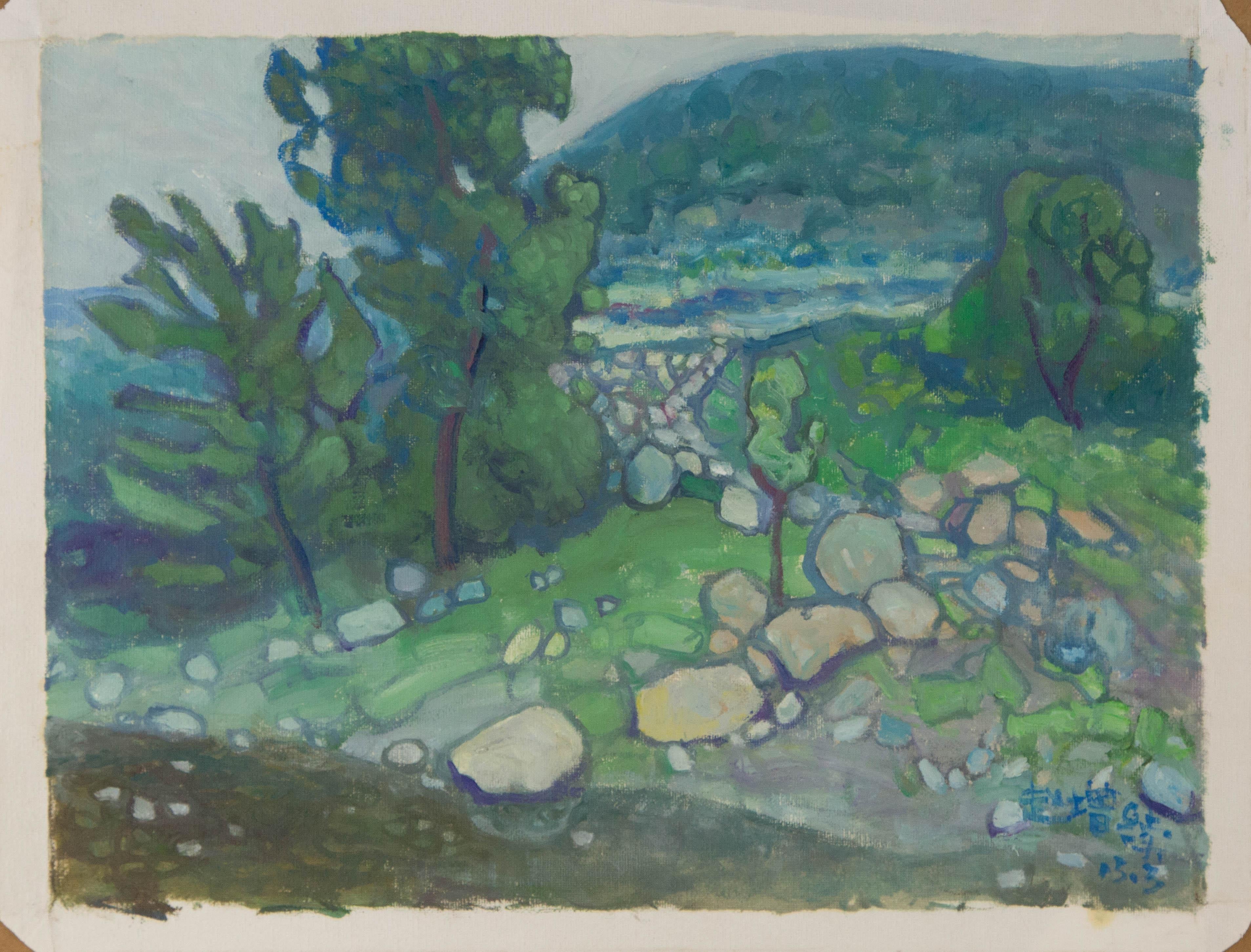 Zengxu Zhao Landscape Original Oil On Canvas 