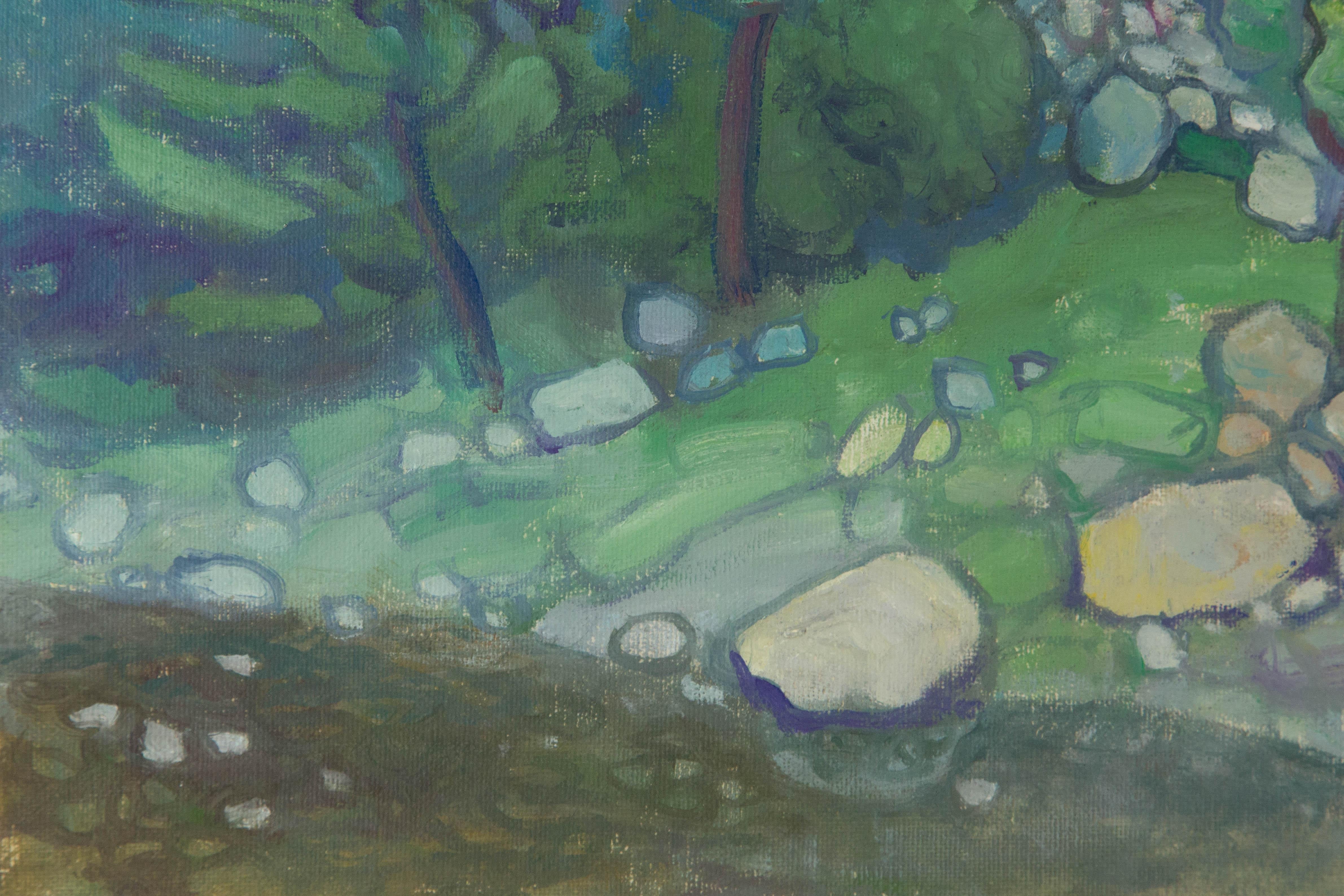 Zengxu Zhao Landscape Original Oil On Canvas 