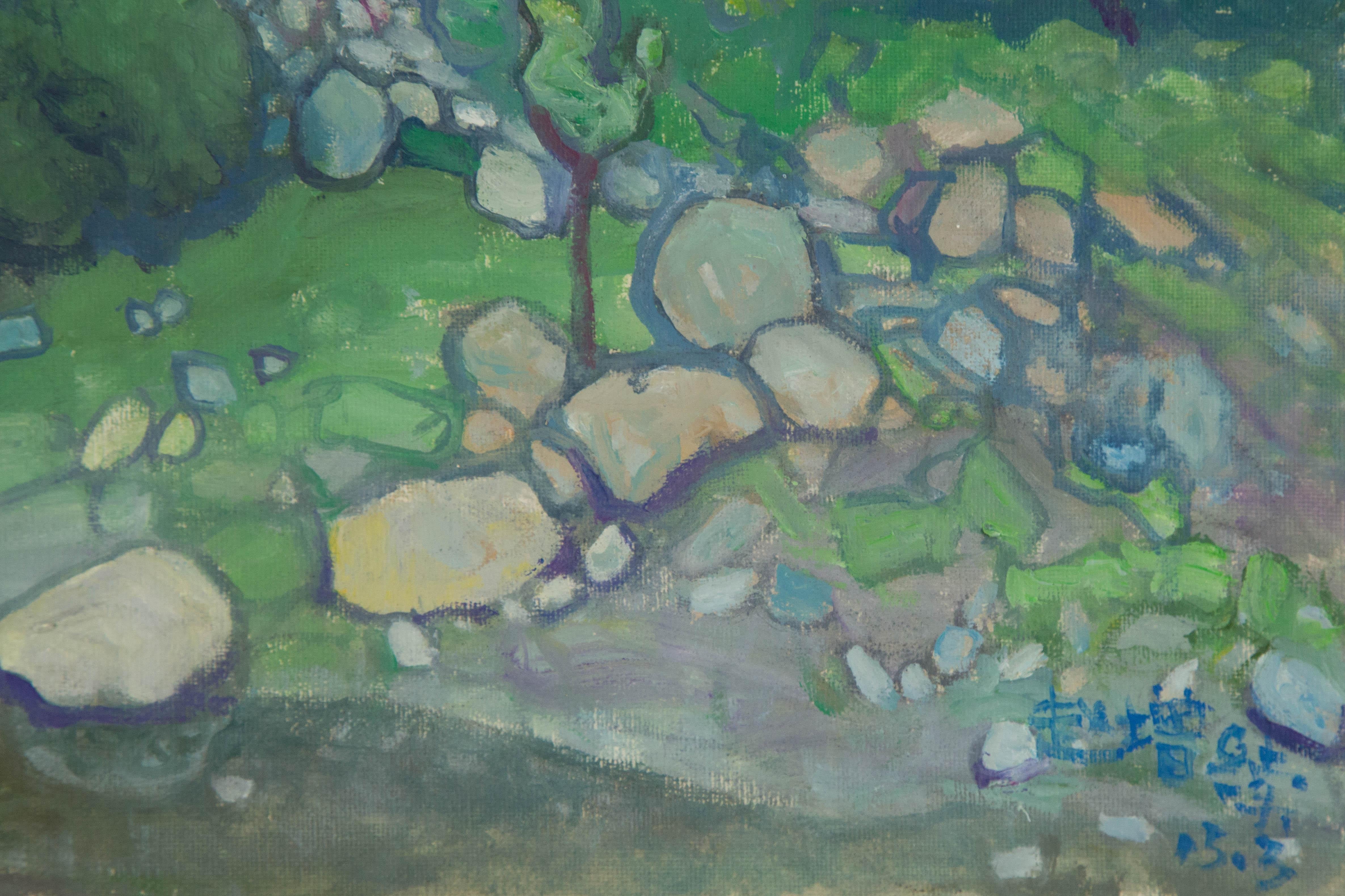 Zengxu Zhao Landscape Original Oil On Canvas 