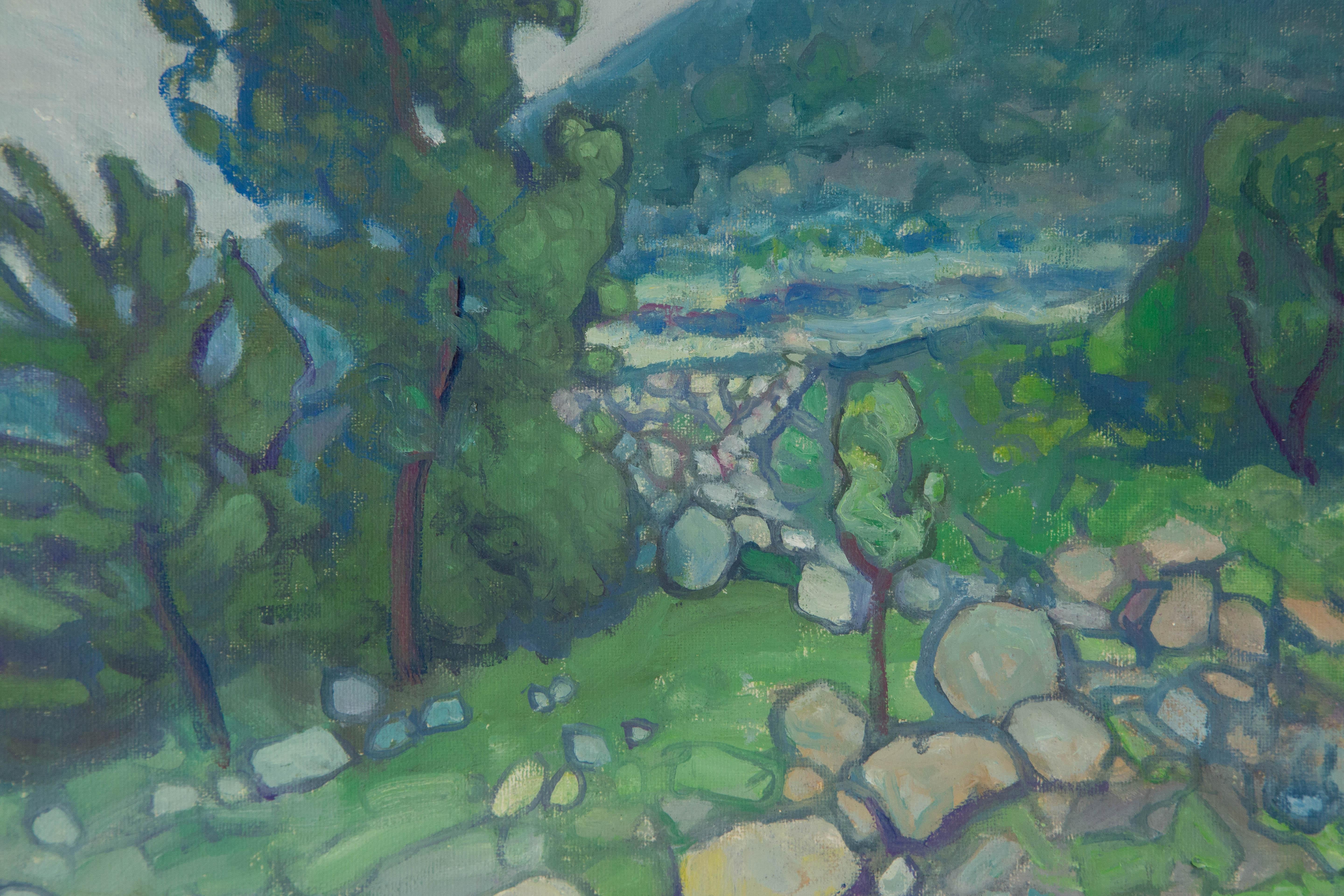 Zengxu Zhao Landscape Original Oil On Canvas 