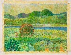 Zengxu Zhao Landscape Original Oil On Canvas "Summer in the Wetland"