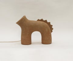 Zenith #1 Gingerbread Stoneware Lamp by Elisa Uberti