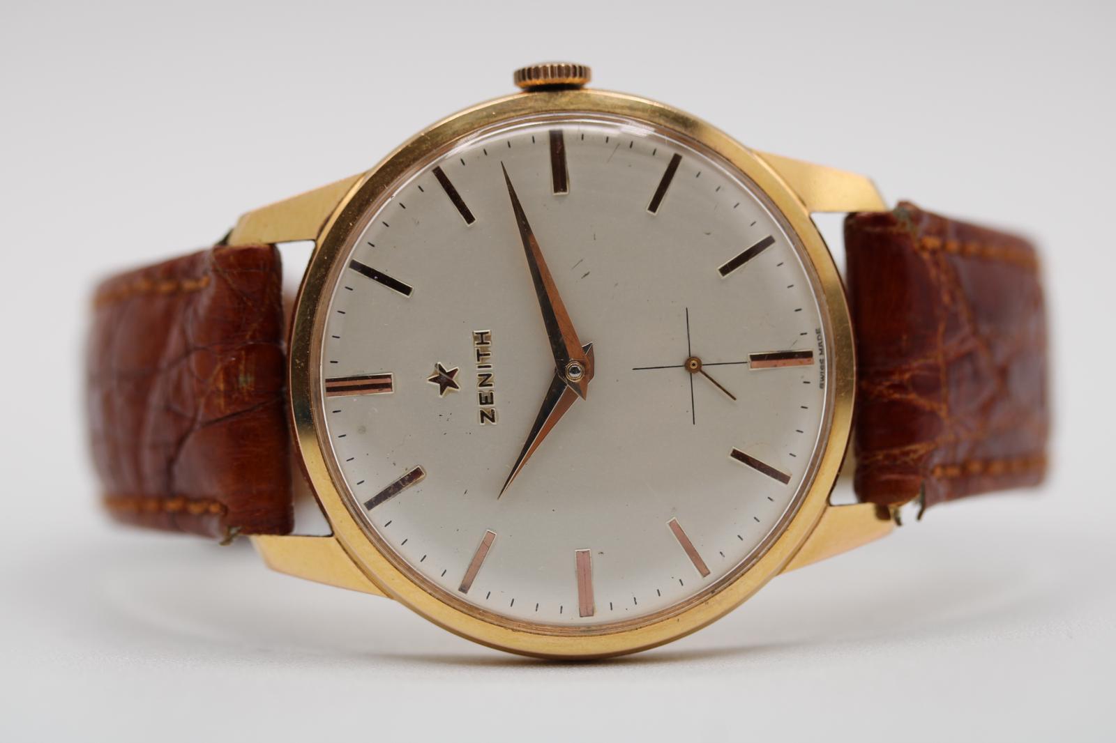 Women's or Men's Zenith 18ct Rose Gold  Cal.40 For Sale