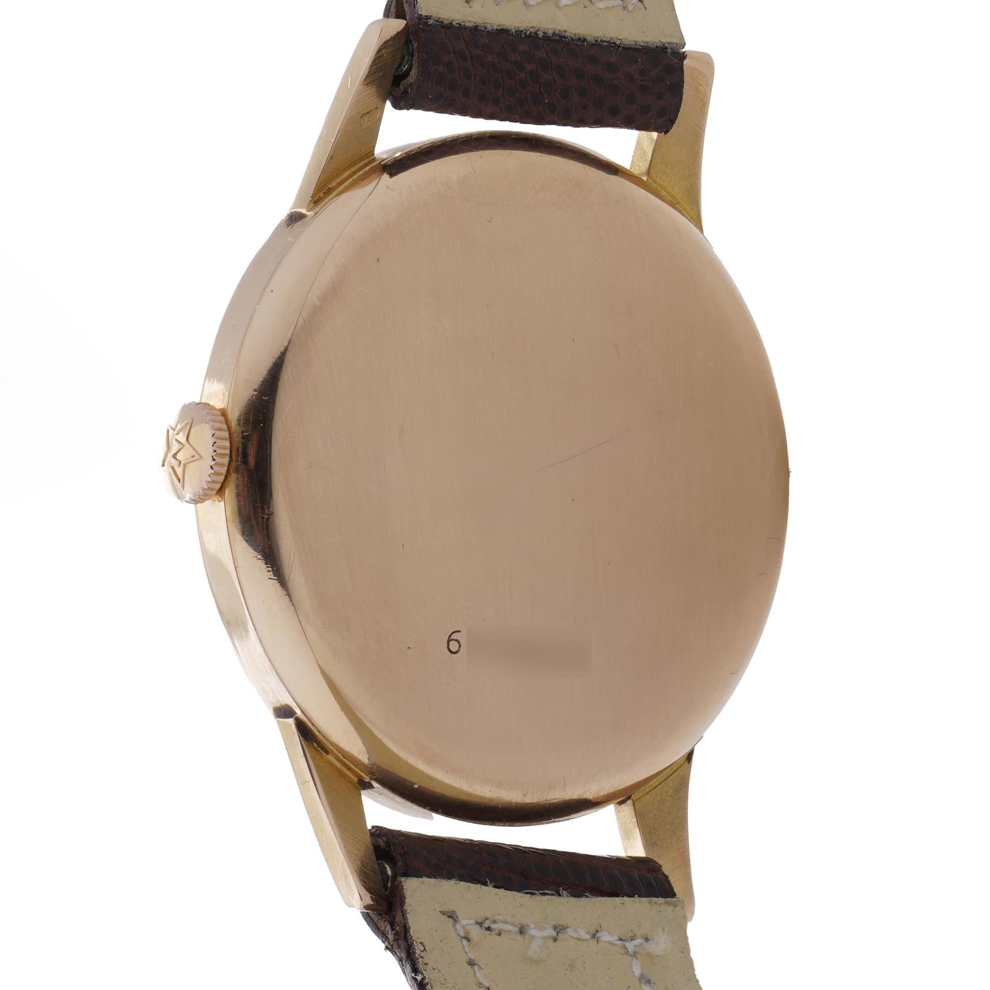 Zenith 18kt Gold Manual Wind Watch For Sale 1