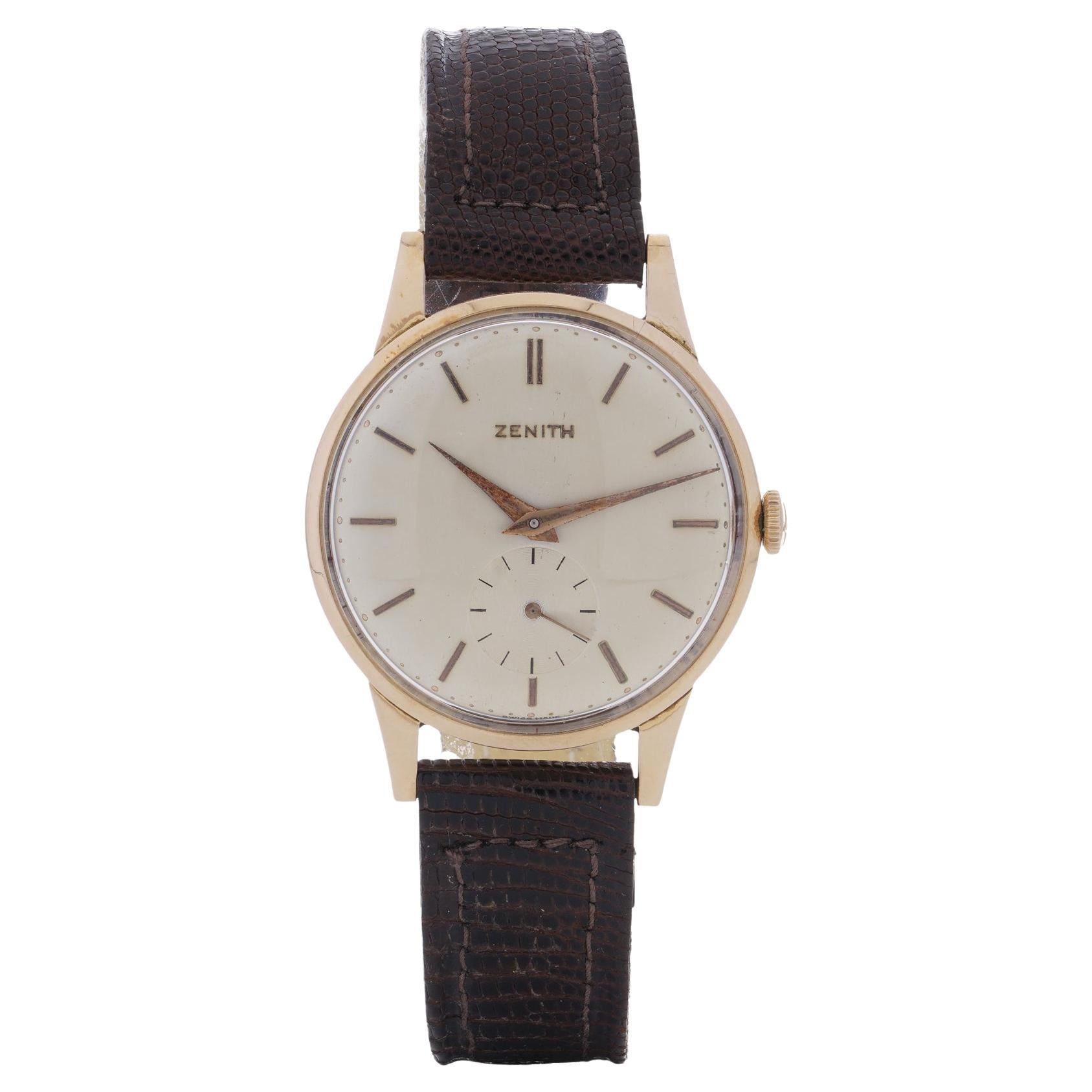 Zenith 18kt Gold Manual Wind Watch