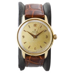 Zenith 18Kt Heavy Solid Gold Mid Century Uhr circa 1960's