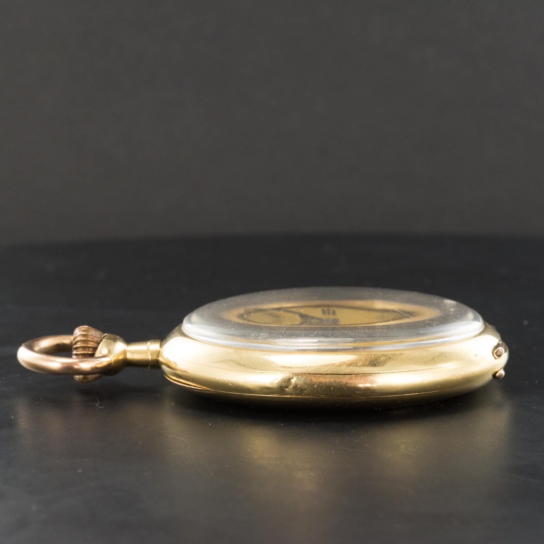 Zenith 1900s Yellow and Rose Gold Pocket Watch 2