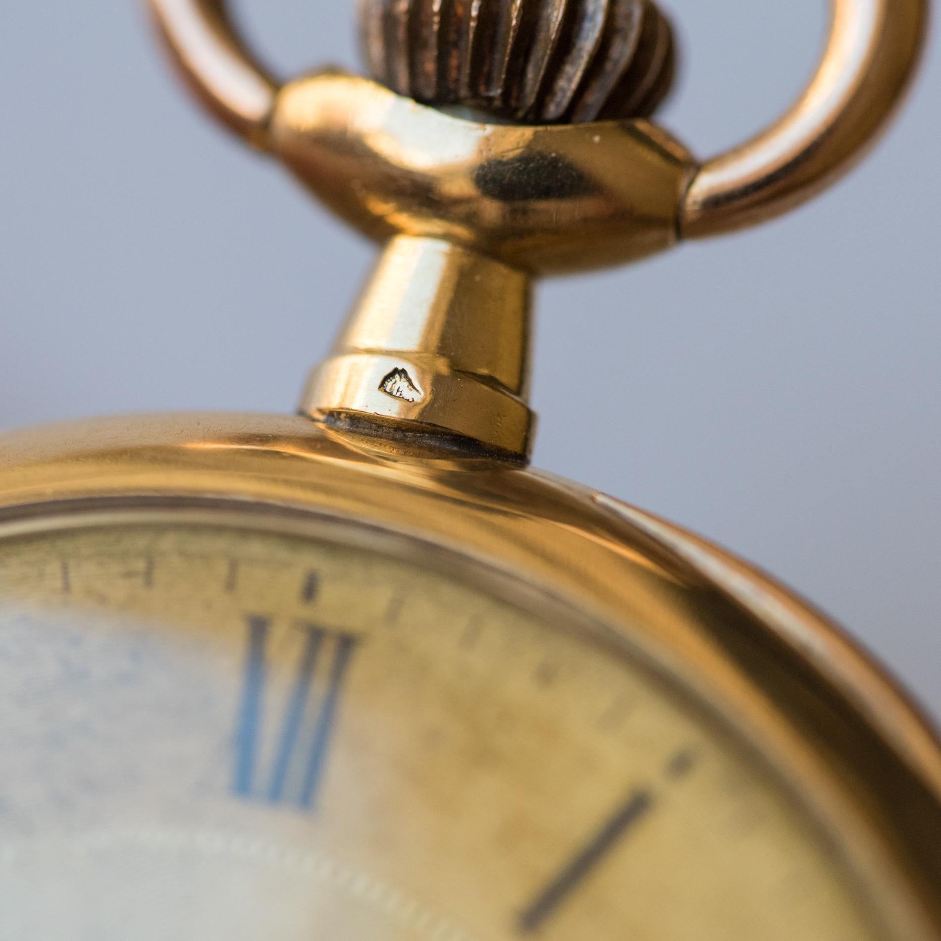 Zenith 1900s Yellow and Rose Gold Pocket Watch 7