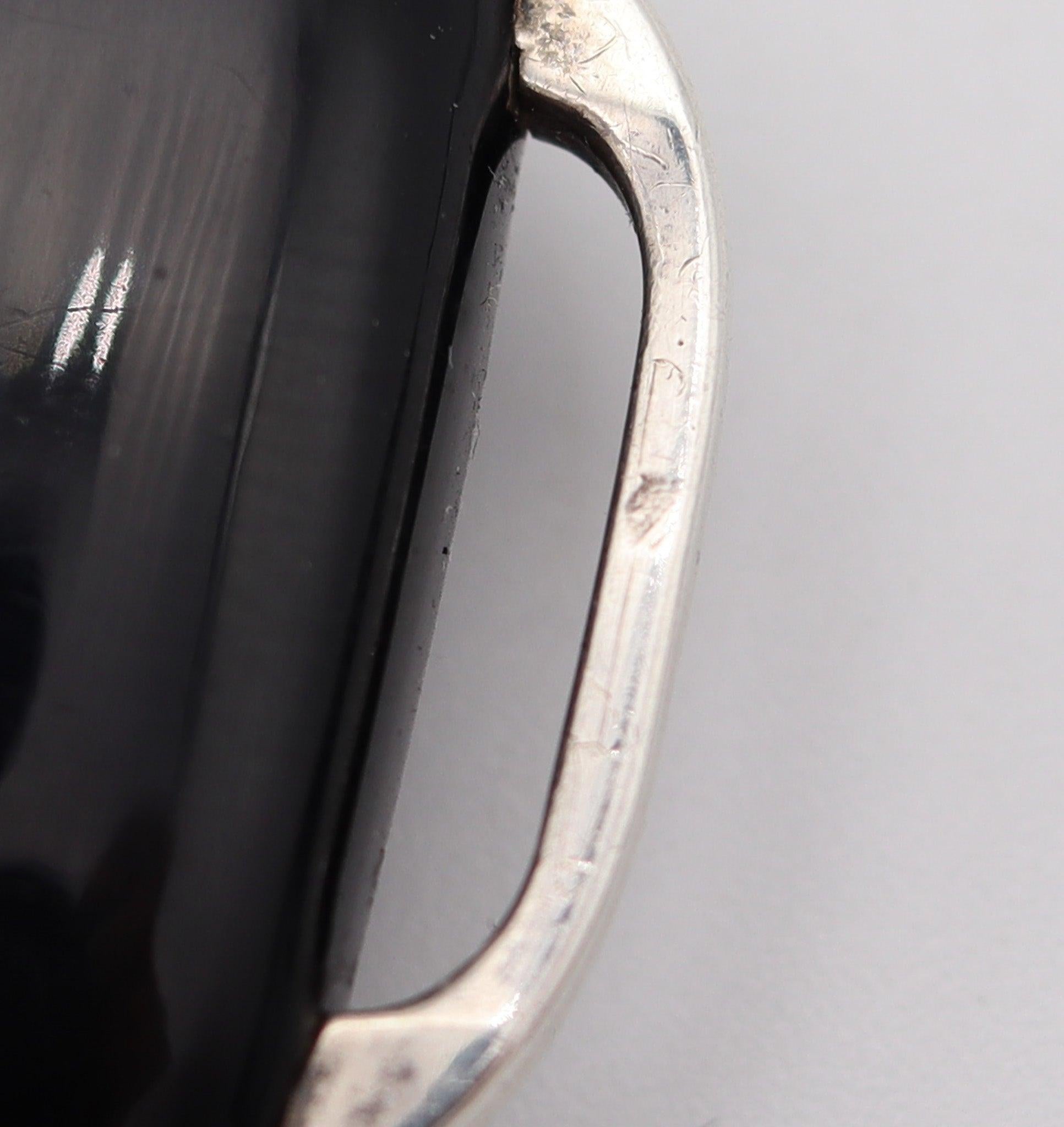 ZENITH 1930 Art Deco French Enameled Travel-Purse Watch In .900 Sterling Silver en vente 2