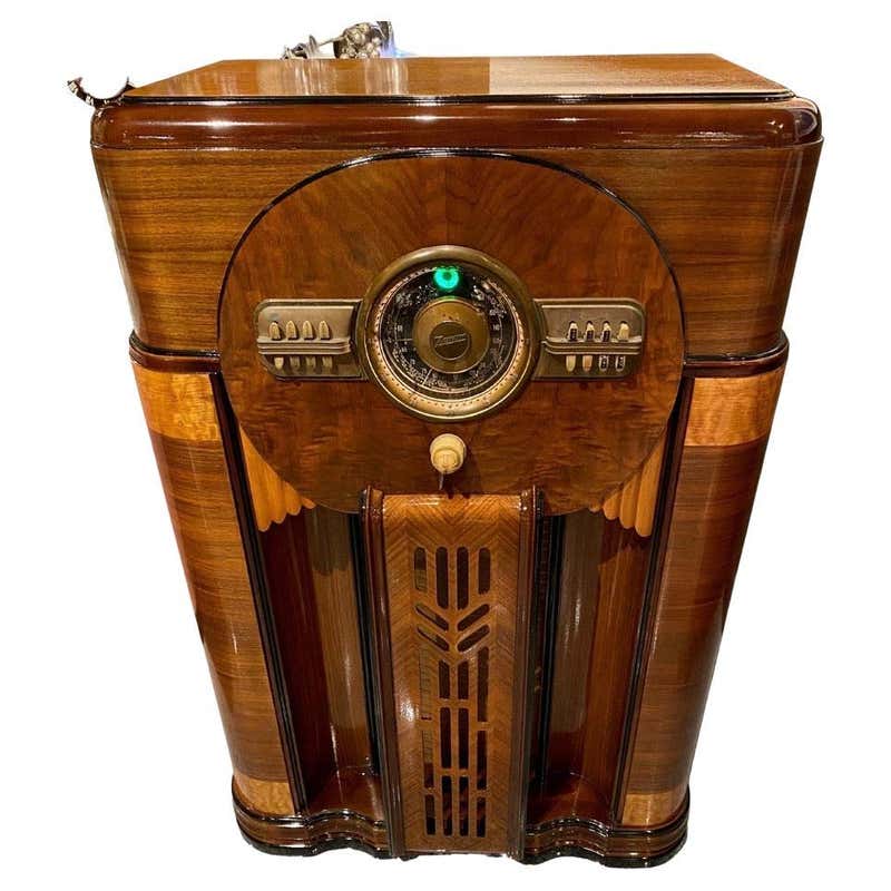 Zenith Aztec Zenith 1940 Aztec 12S471 Tube Robot Dial Console Tube Radio, Restored ...