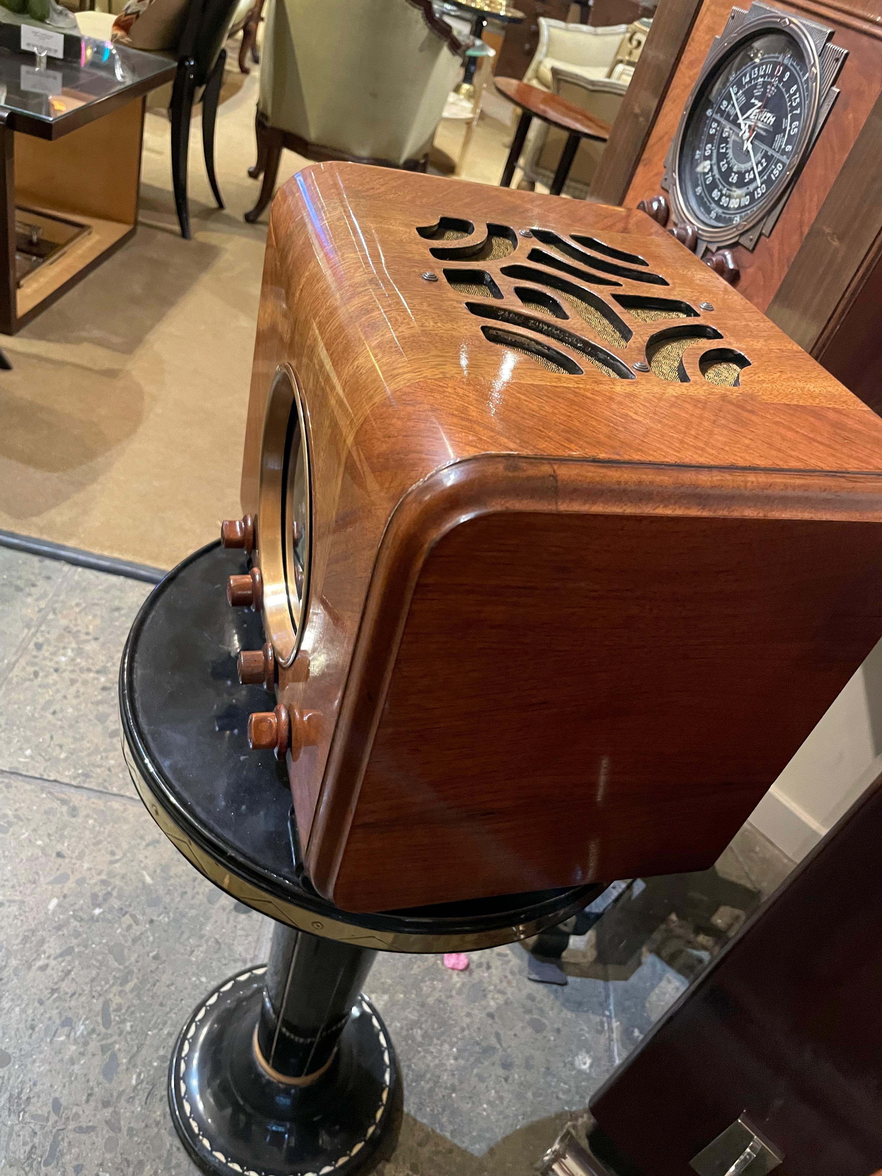 North American Zenith 6S222 Cube Restored Bluetooth Radio Art Deco