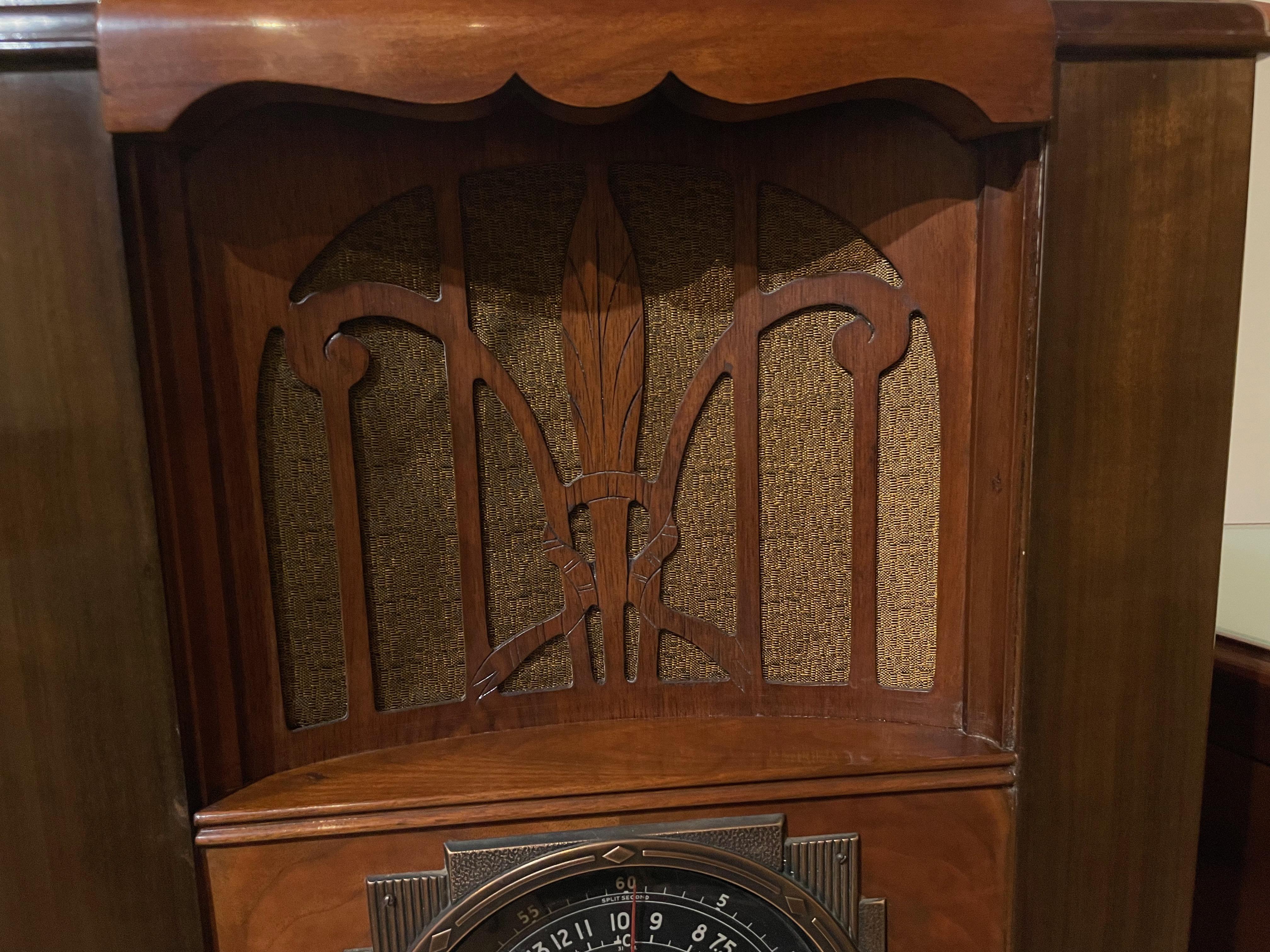 Art Deco Zenith 6-S-78 Tombstone Restored Bluetooth Radio '1936' For Sale