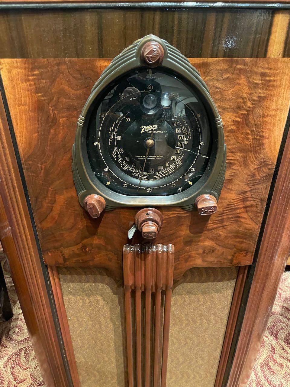 antique zenith radio cabinet