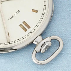 Zenith. A Rare Slim Platinum Art Deco Pocket Watch C1920