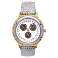 Zenith Academy Moonphase 19.0090.392 Steel/GP Chronograph Quartz Men's Watch