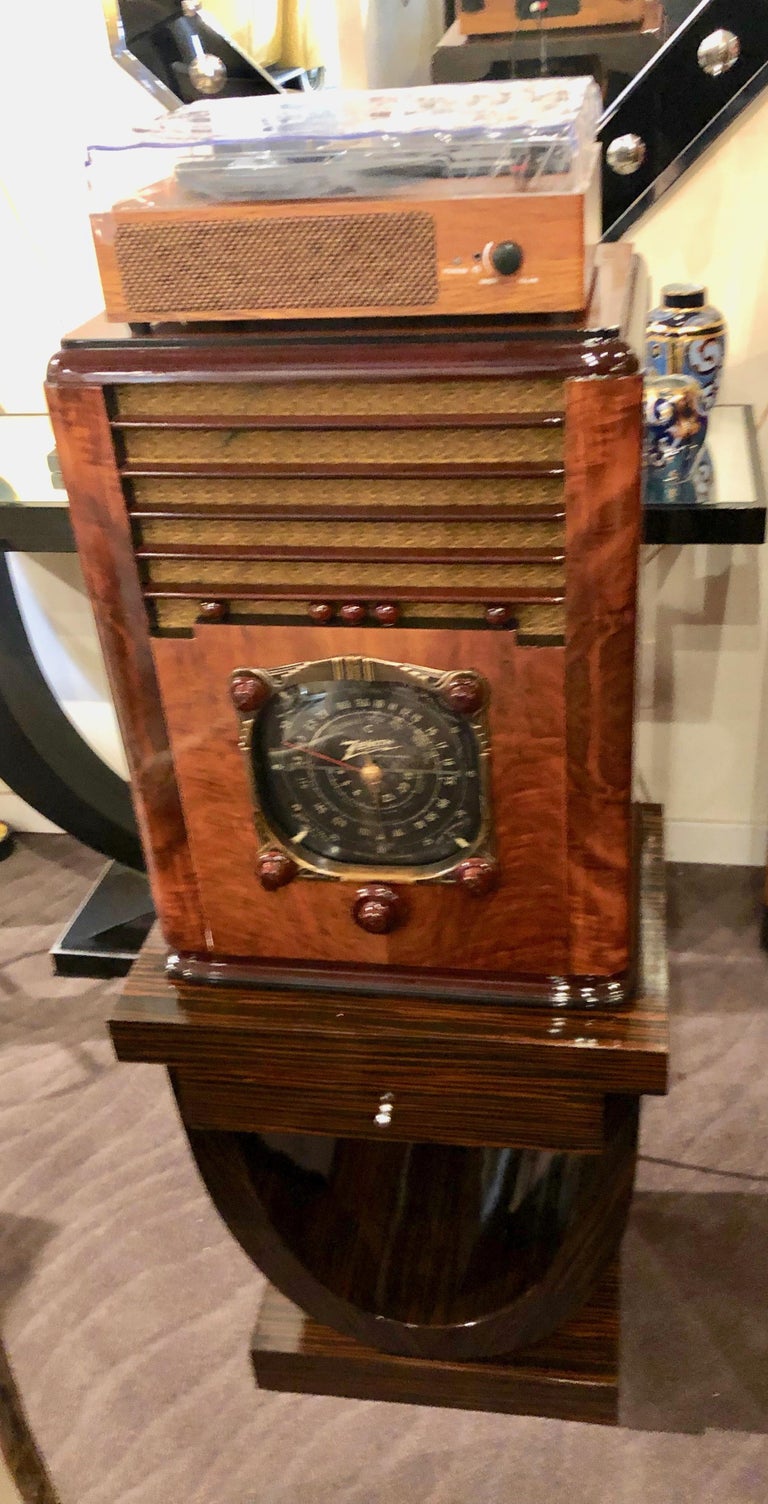 Zenith Antique '1937' 6S330 Tombstone Black Dial Tube Radio and