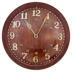 Vintage Zenith Art Deco Oak Wall Clock