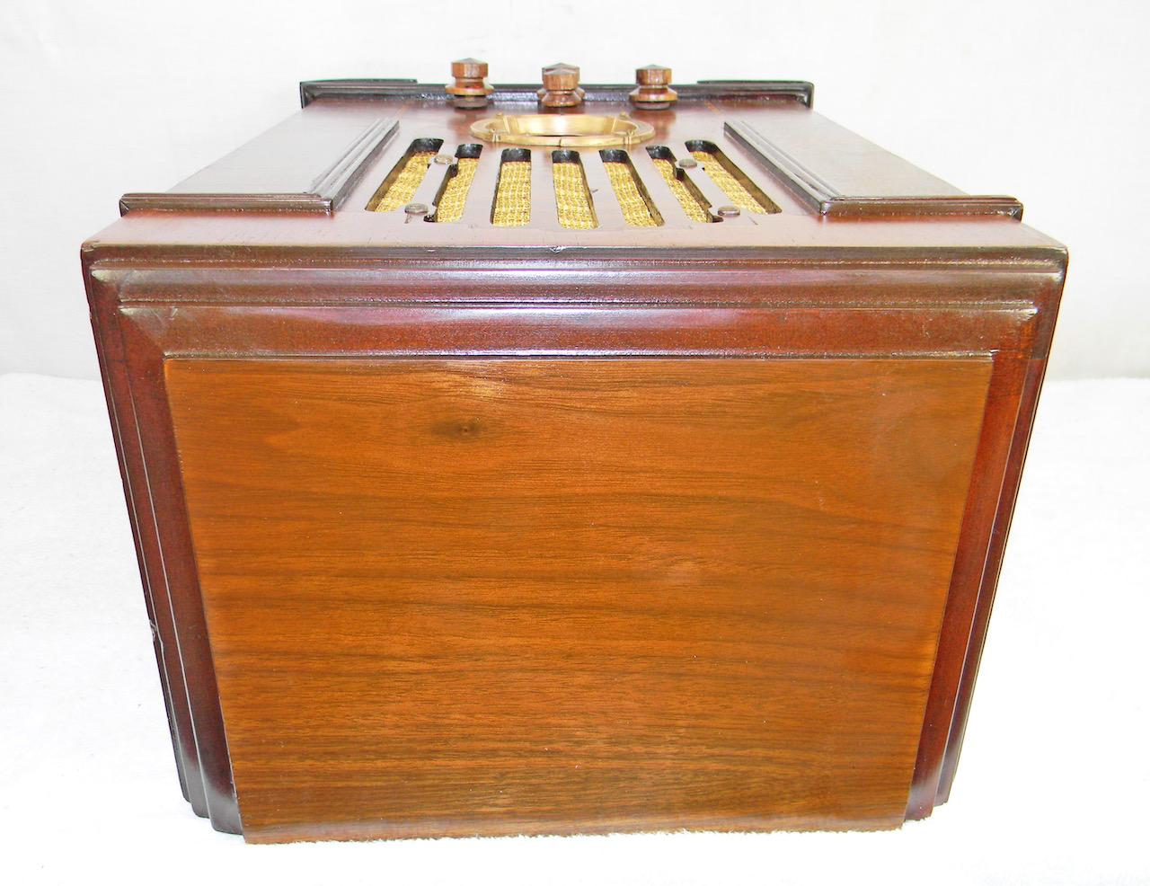 Americano Radio Zenith Art Deco Modello 808 Tombstone '1935' Bluetooth in vendita