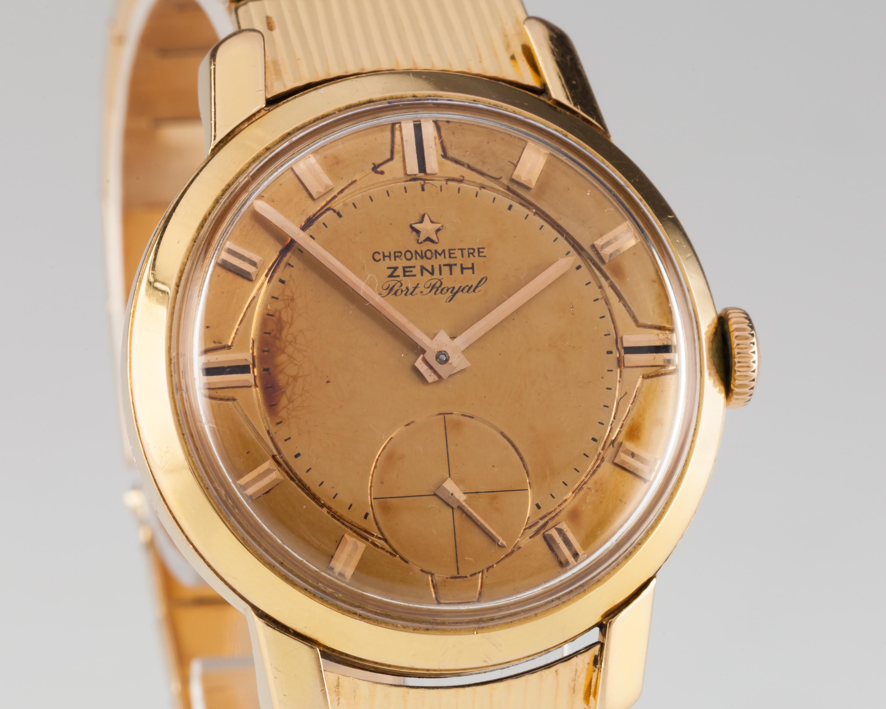 zenith gold watch 1960