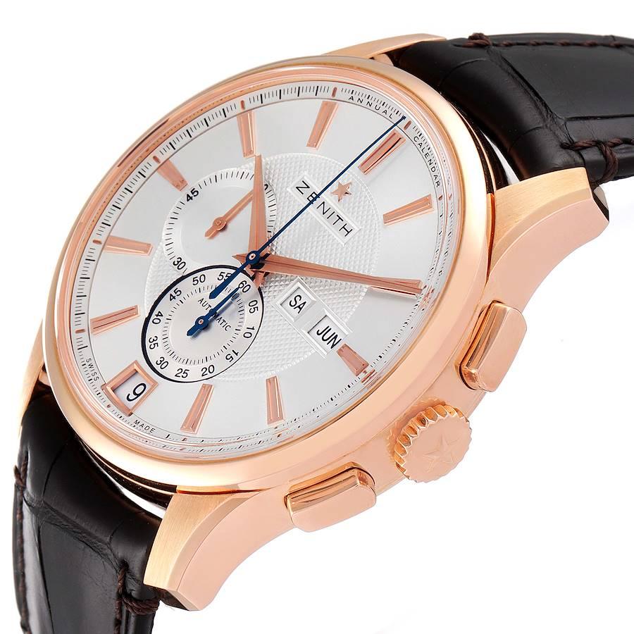 Zenith Captain Winsor Annual Calendar Rose Gold Mens Watch 18.2070.4054 Unworn en vente 1