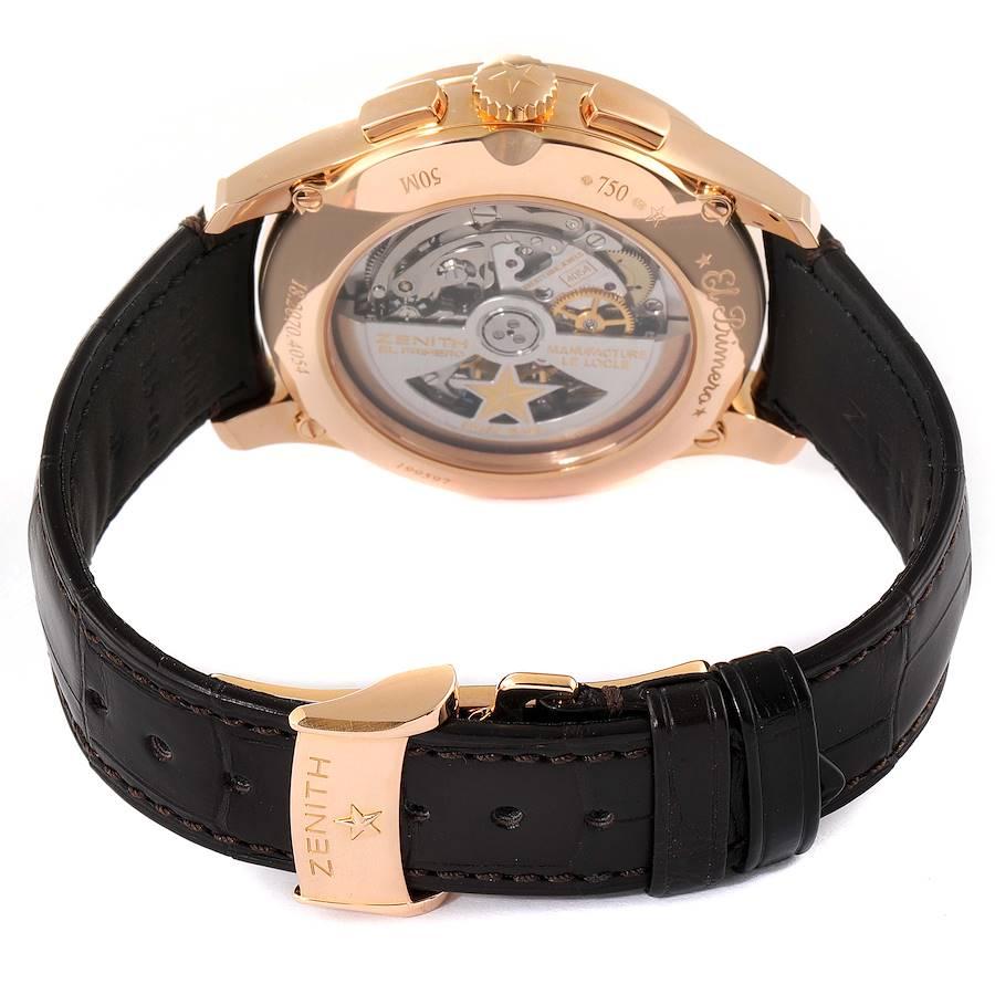 Zenith Captain Winsor Annual Calendar Rose Gold Mens Watch 18.2070.4054 Unworn en vente 3
