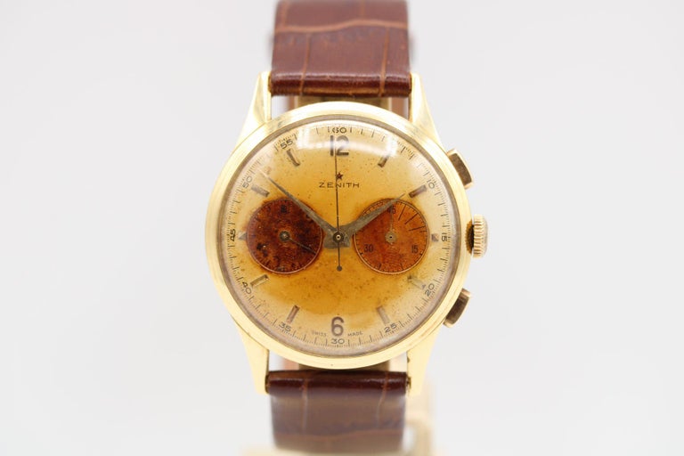 Cronografo Zenith 143-6 Calibro 18ct su 1stDibs Italia zenith - Main Image