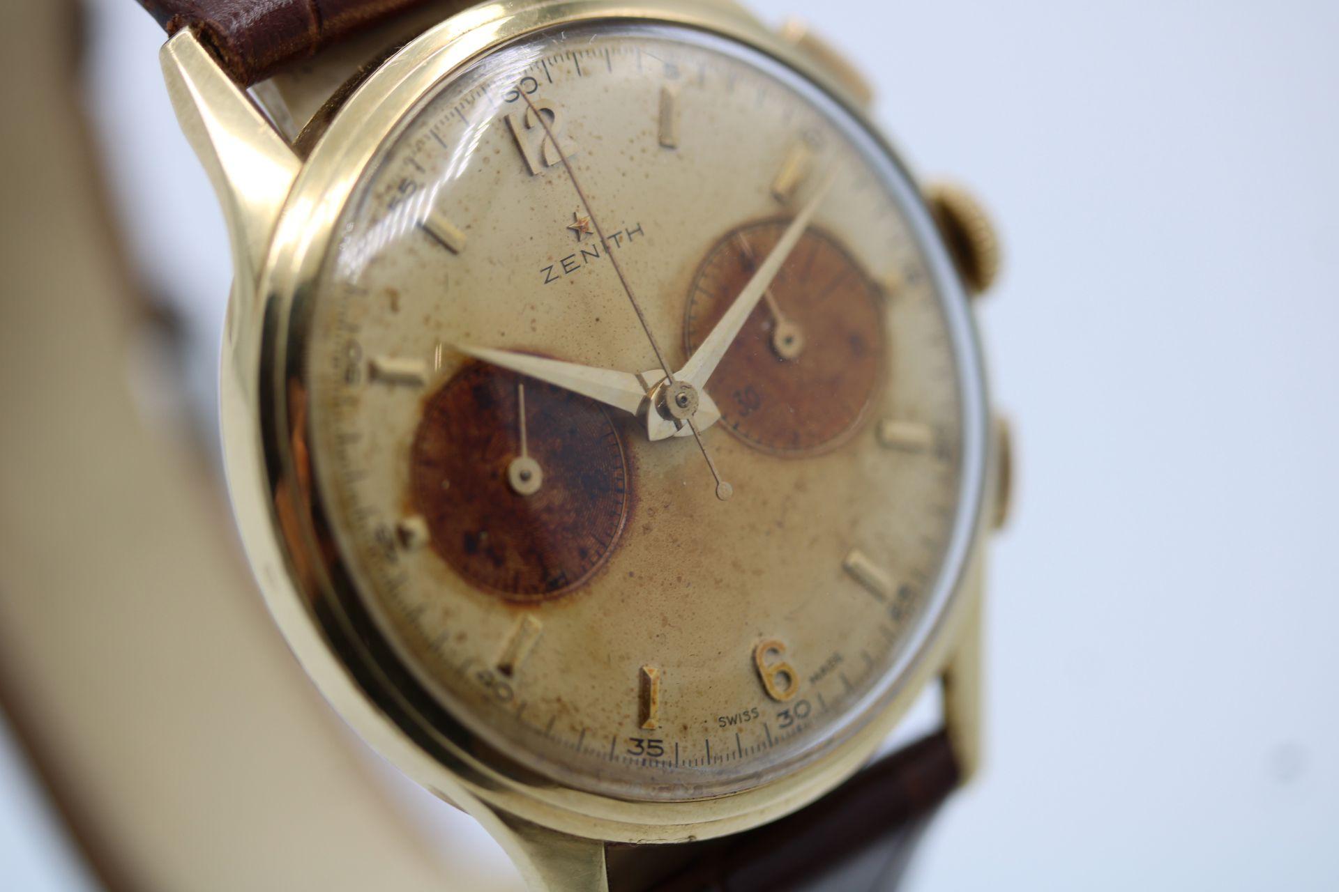 Zenith Chronograph 18ct Cal 156.17 For Sale 1