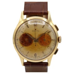 Zenith chronographe 18 carats Cal 156.17