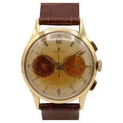 Zenith Chronograph Calibre 156.17 – 18ct Yellow Gold – 38mm x 36mm – 1956