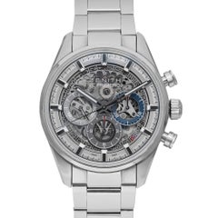 Zenith Chronomaster El Primero 38mm Stahl Skelett Zifferblatt Herrenuhr 03.2153.400